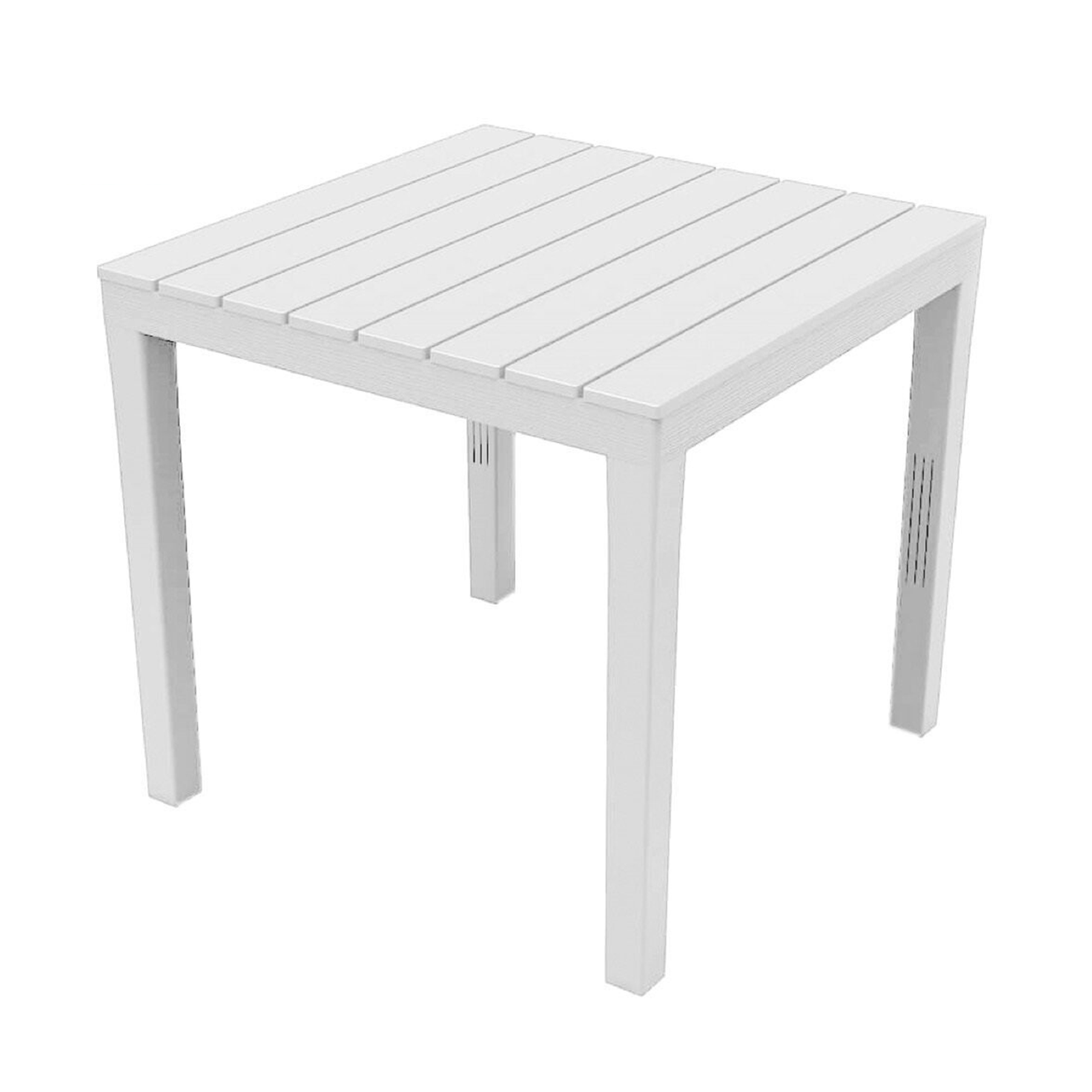 Tavolo da esterno Sumatra in resina con doghe effetto legno per giardino