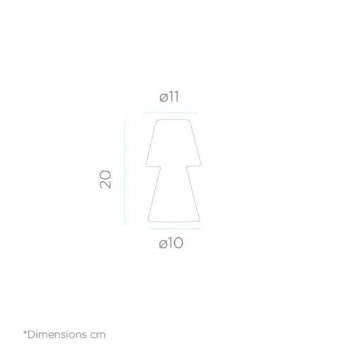 Lampada da esterno Lola20 in silicone ABS con luci RGB colorate