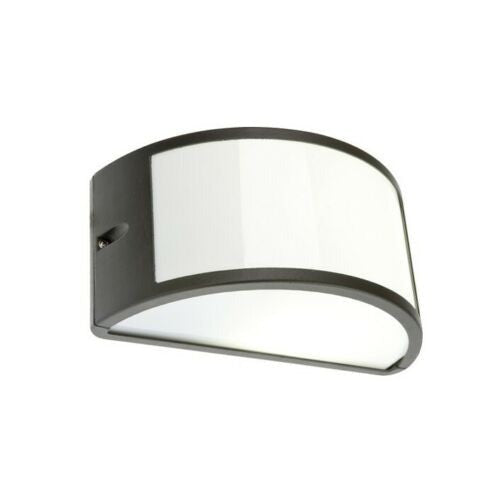 Lampada plafoniera da giardino Mezzaluna in alluminio cm 23x13,5 12h