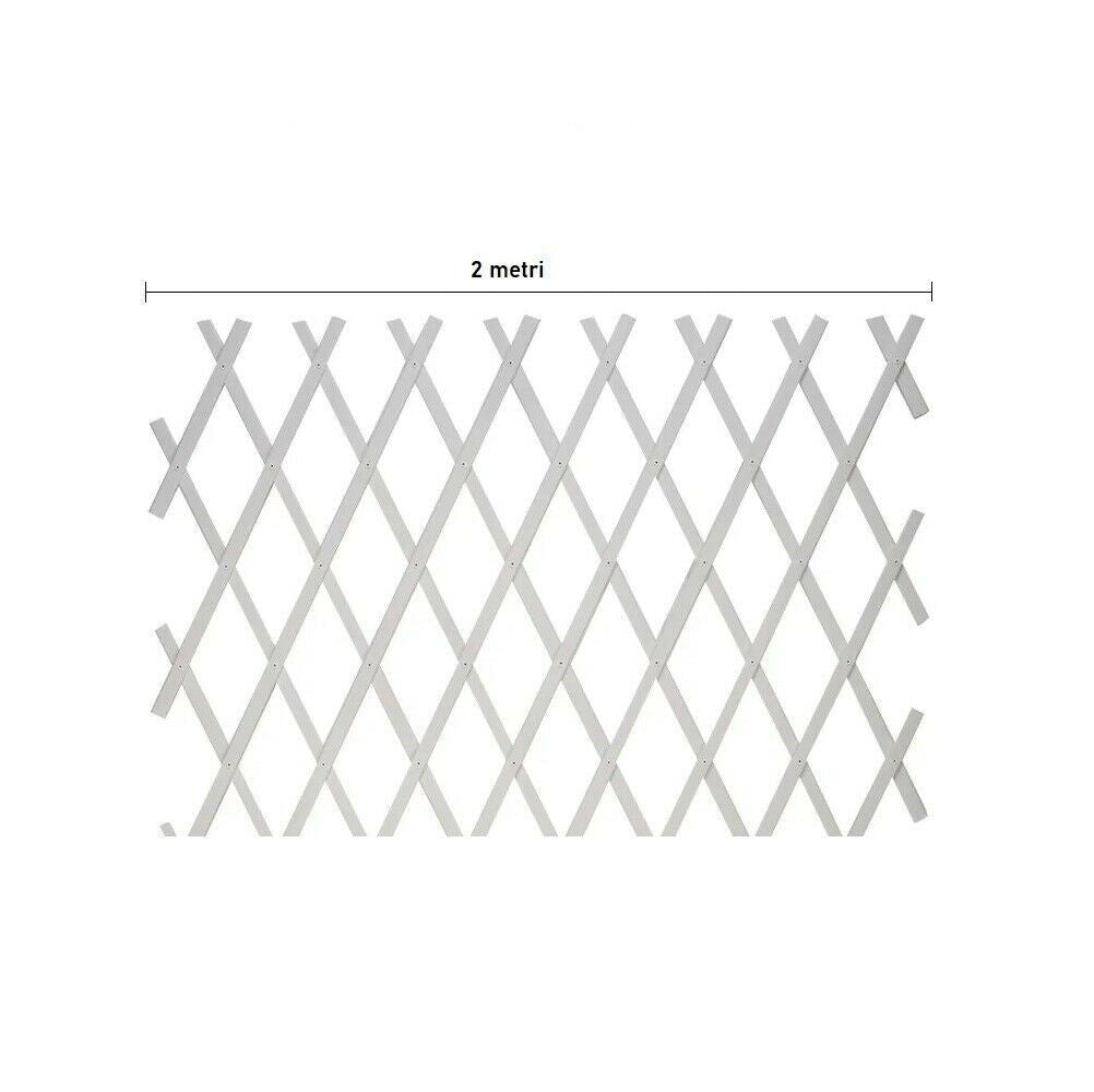 Traliccio estensibile a parete in PVC da giardino 1 mt