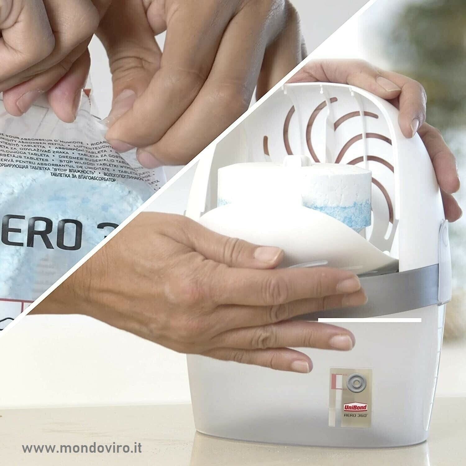 Ricarica deumidificatore Aero 360° di Ariasana anti umidità