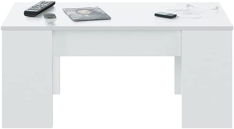 Tavolino da soggiorno per caffè con contenitore e piano rialzabile cm 100x45 48h