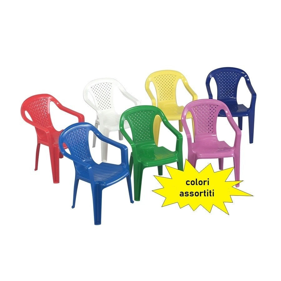 Sedie per bambini Formica in resina colorata cm 36,5x40 52h
