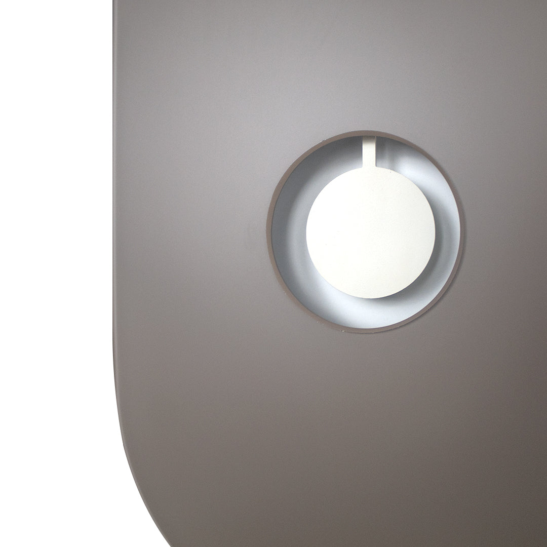 Pendule Design "Berlin" en Verre Satiné