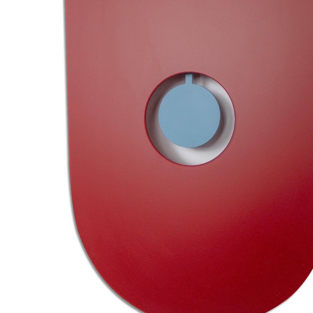 Orologio a pendolo di design "Amsterdam" in vetro satinato