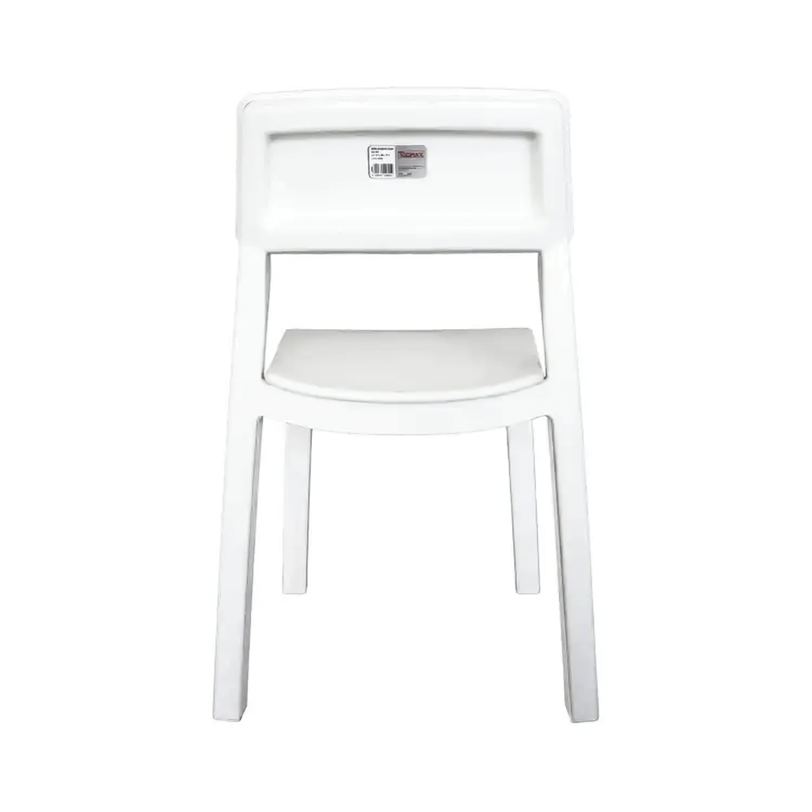 Sedia da pranzo bianca Bistrot in resina rattan per giardino