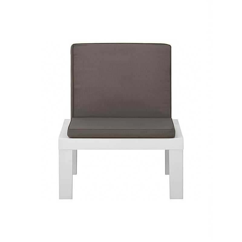 Set salottino in resina 3in1 per esterno con cuscini