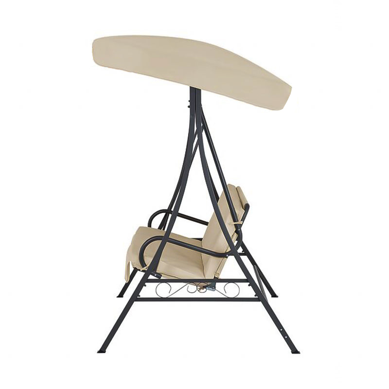 Dondolo Bolero 3 posti da giardino testa di moro in acciaio