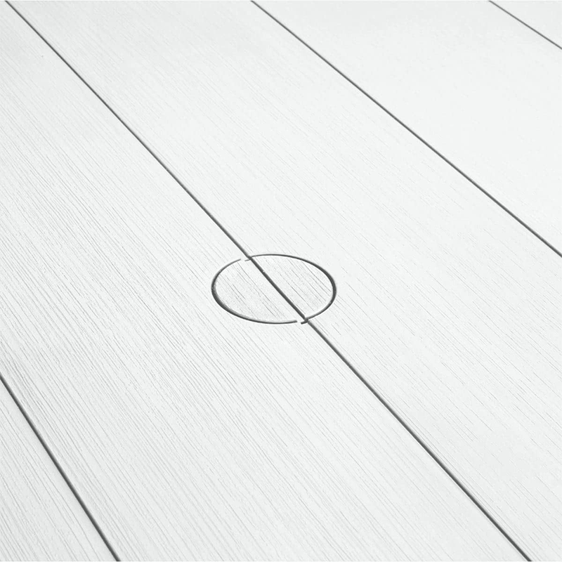 Tavolo da esterno Julie dogato in resina quadrato per giardino cm 147x90 h74