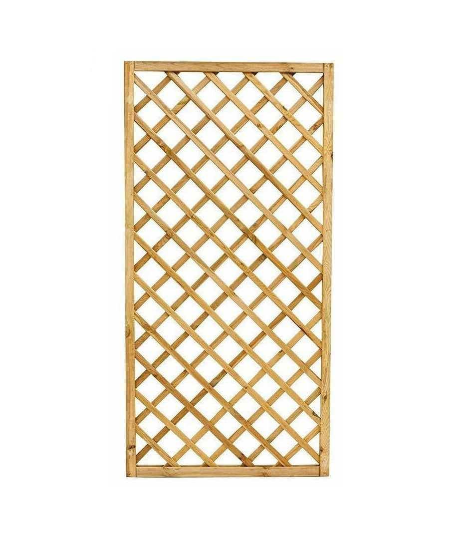 Pannello grigliato Eco separatore in legno di pino impregnato in autoclave cm 180h