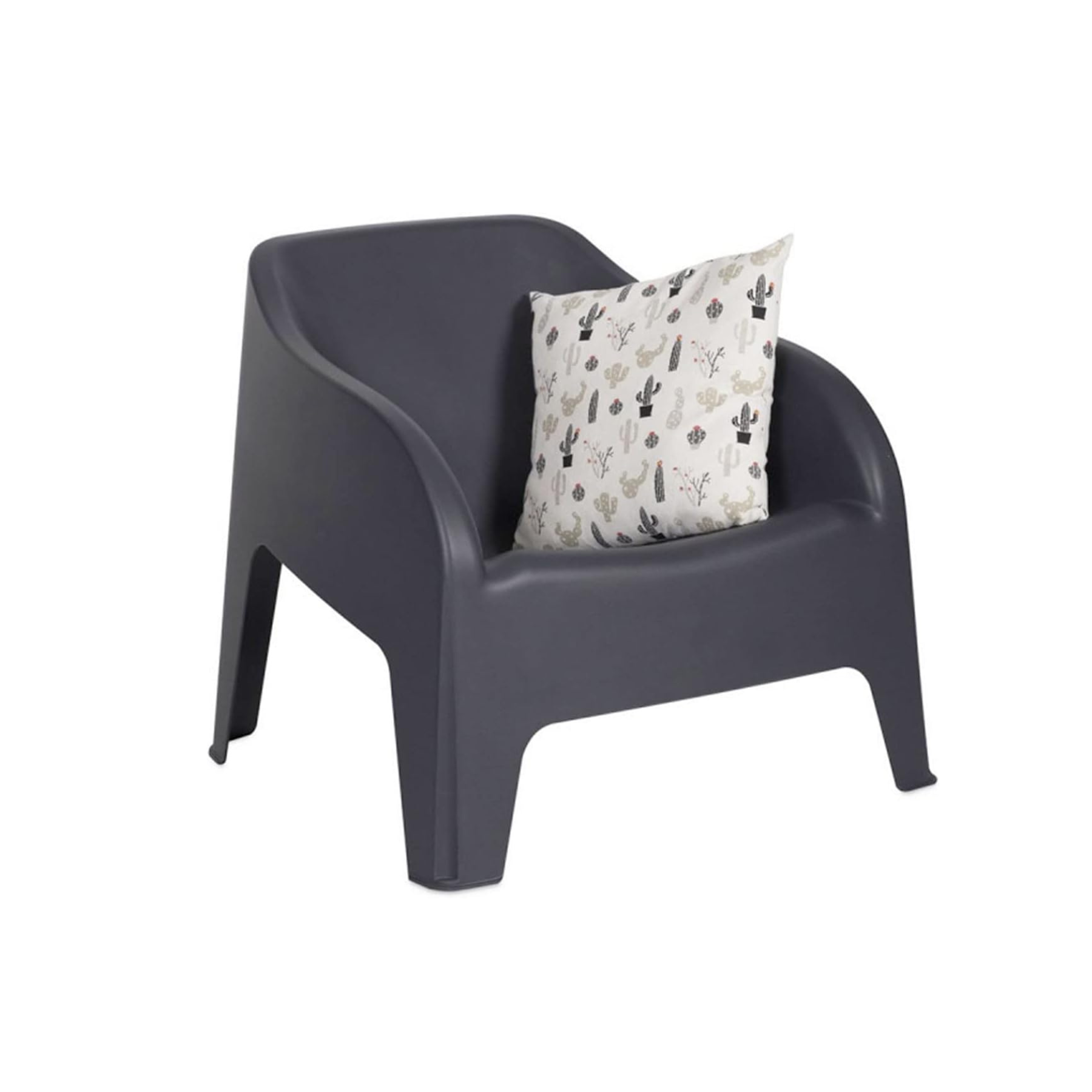 Poltrona in resina per esterni Polignano sedia impilabile da giardino