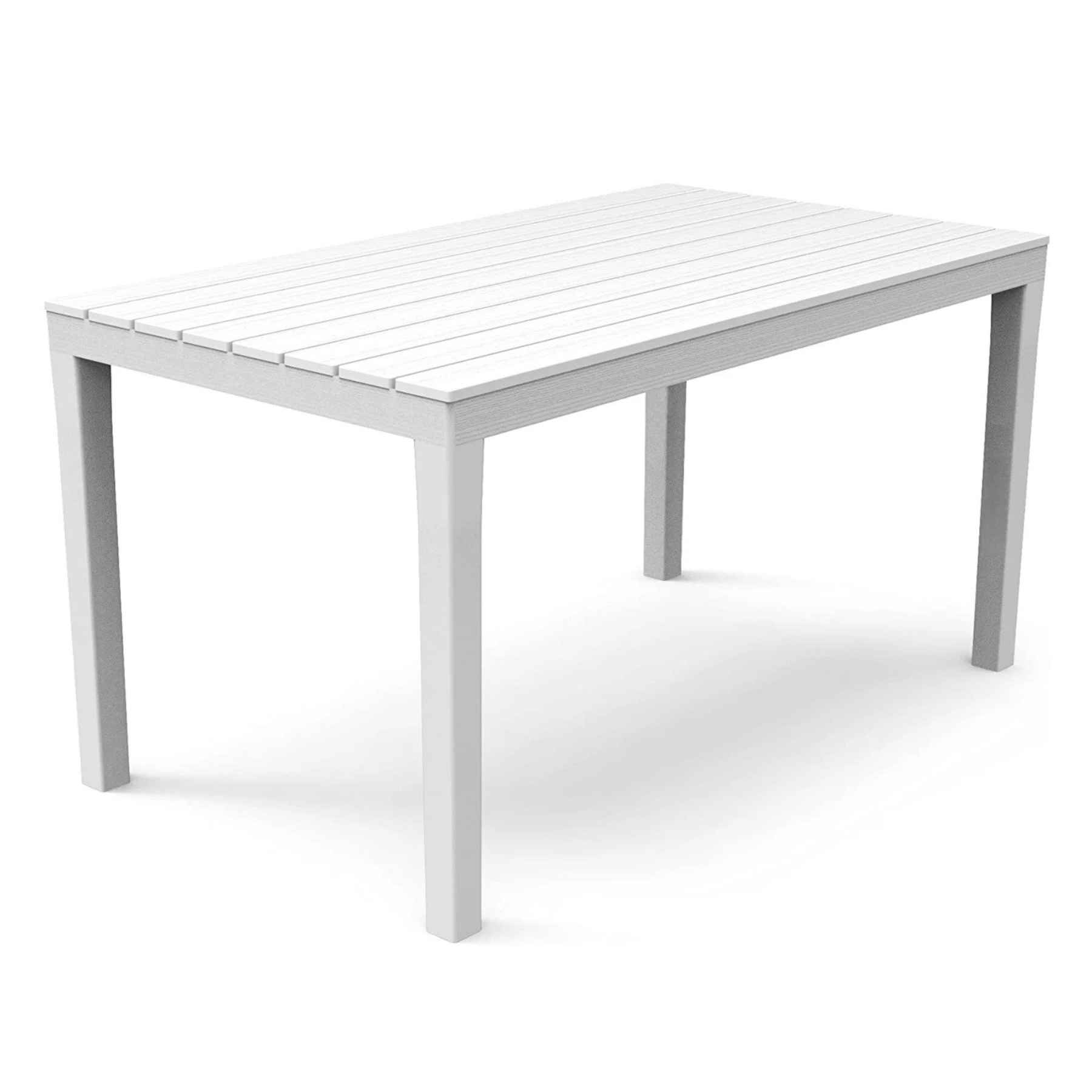 Tavolo da giardino in resina da pranzo per esterno modello Maraone cm 138x78 h72