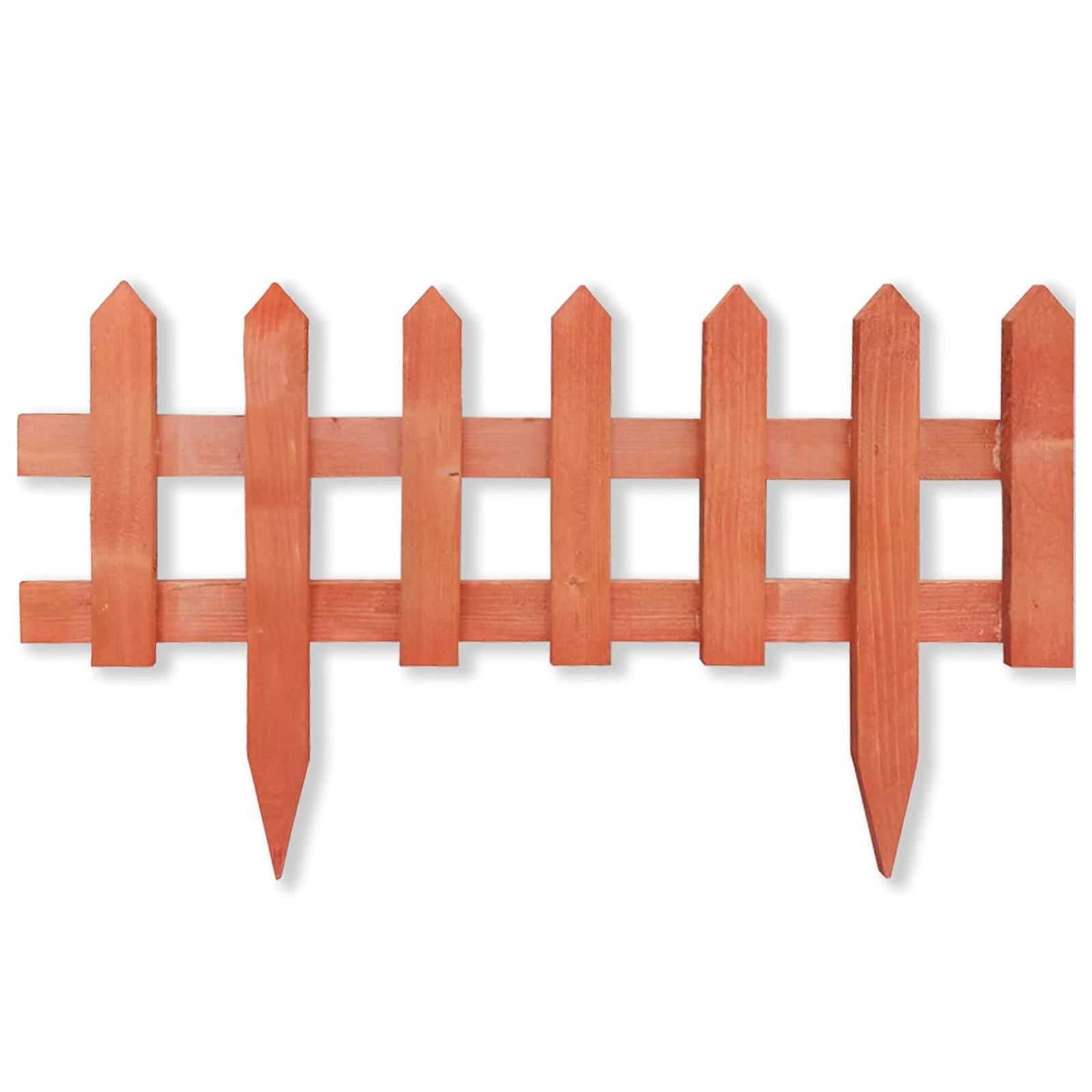 Steccato in legno di pino recinto basso per aiuole 60 x h 35 cm