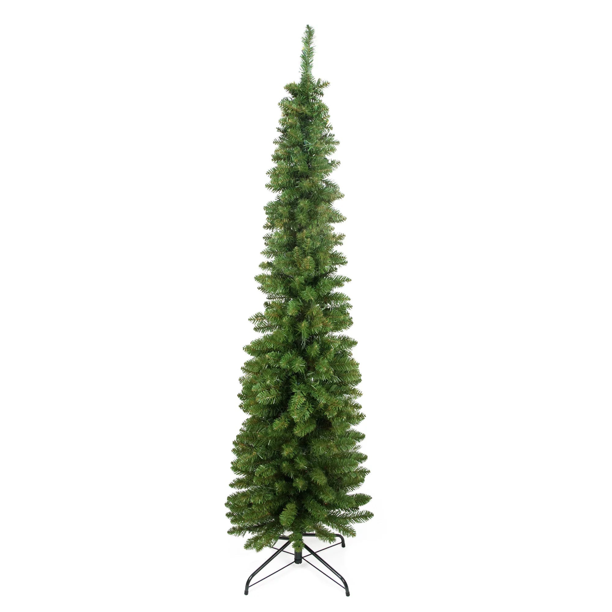 Árbol de Navidad "Copenhague" delgado en PP y PVC con efecto aguja de pino
