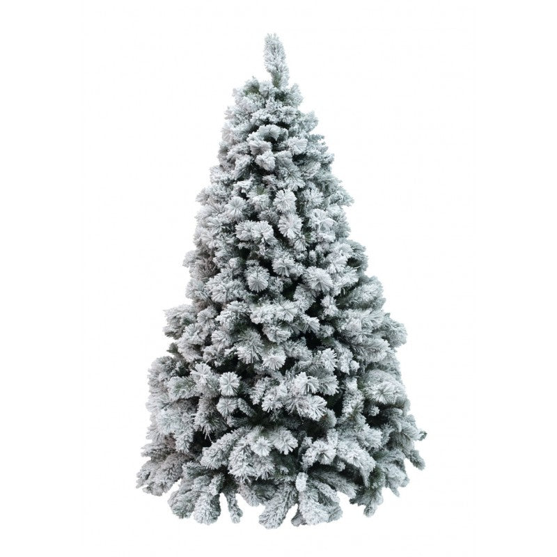 Árbol de Navidad nevado "Ribbon" en PP efecto aguja de pino + PVC de muy alta calidad 