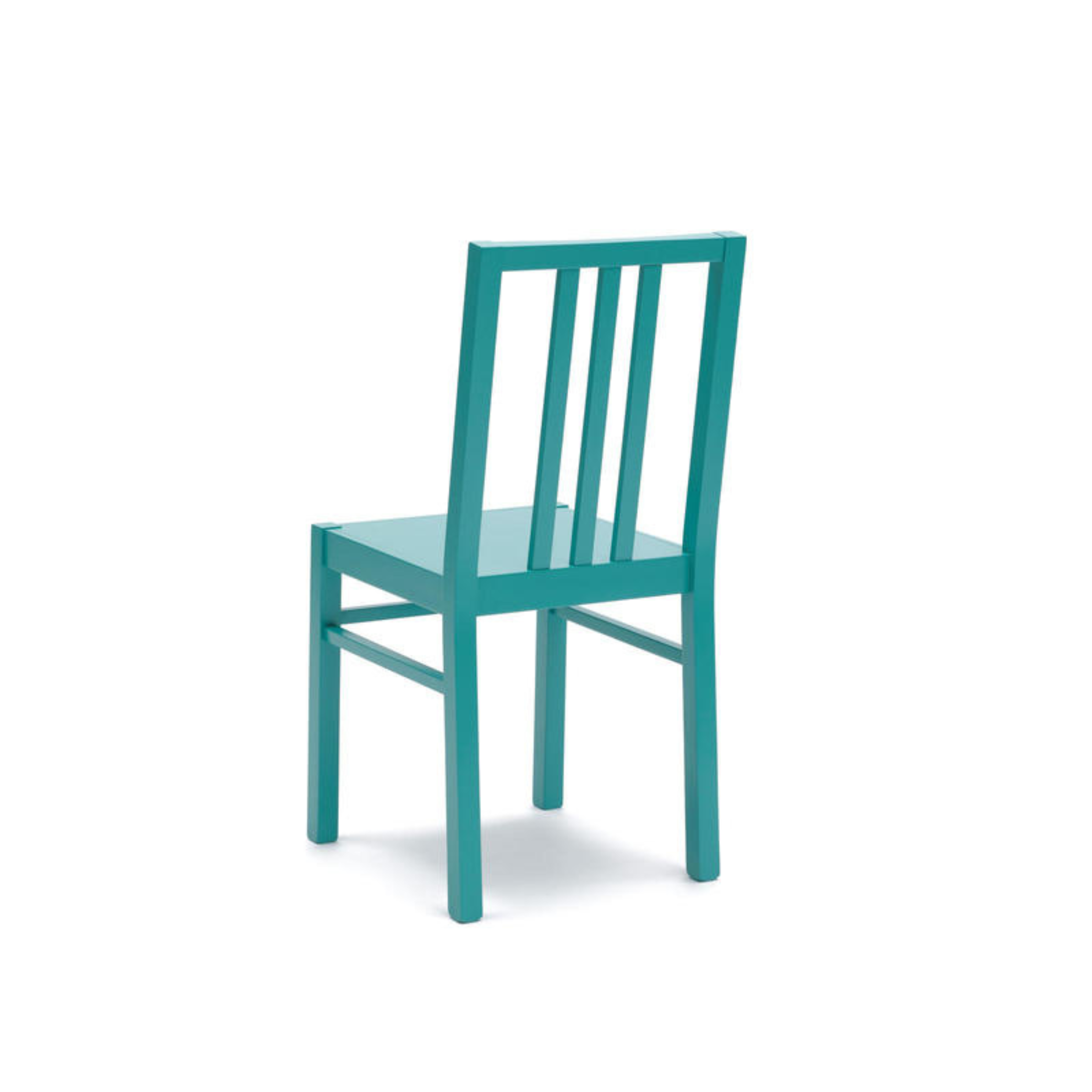 Set di sedie moderne da soggiorno in legno laccato  "Bama" vintage cm 39,5x39,5 86,5h