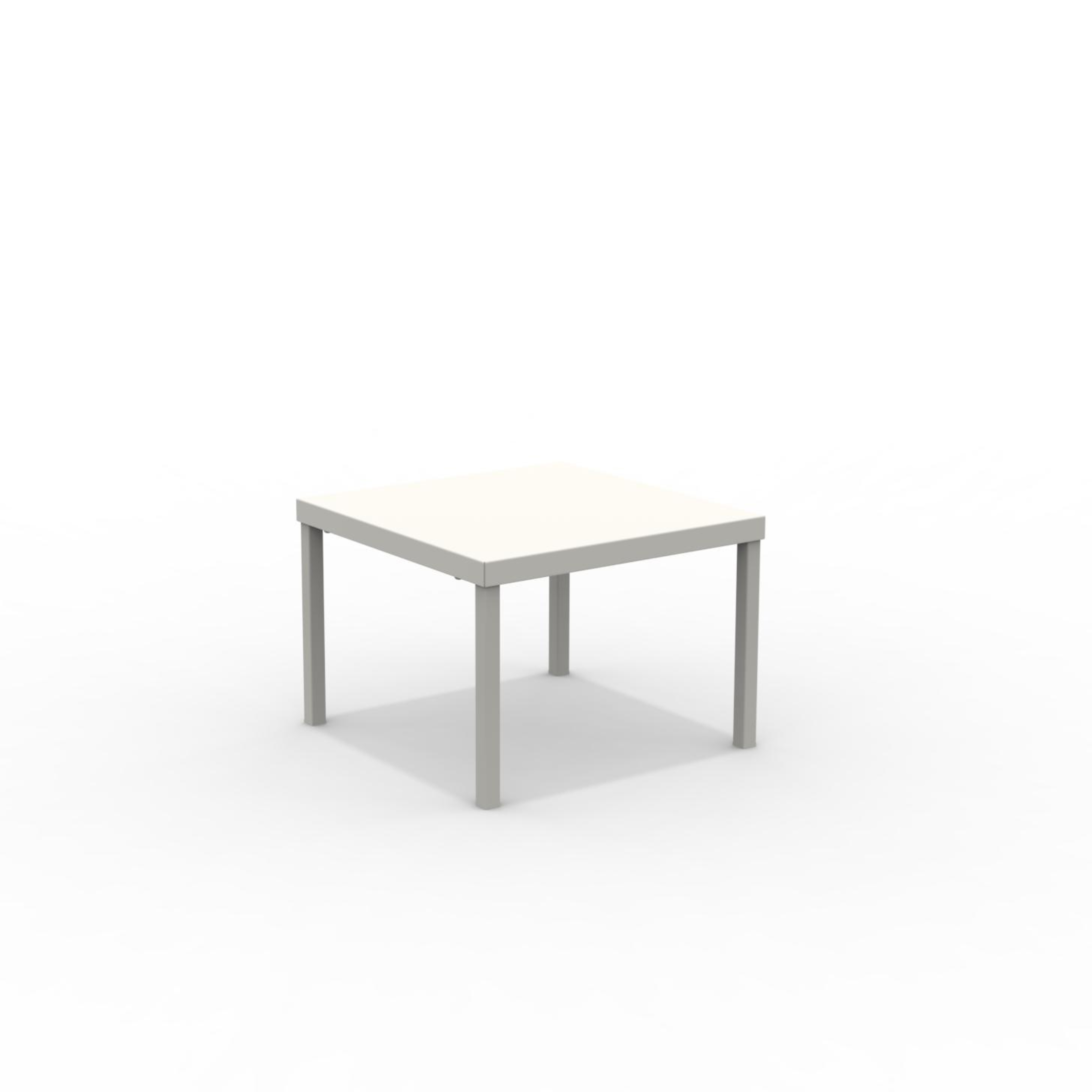 Tavolo basso quadrato in metallo "Alice3" da giardino impilabile cm 40x40 38,5h