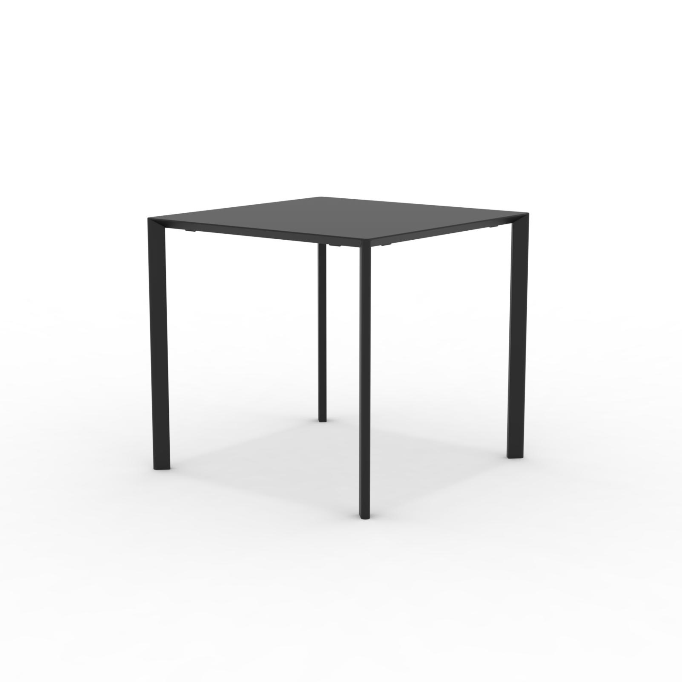 Table carrée en métal "Fox1" pour jardin, empilable 80x80 cm 75h