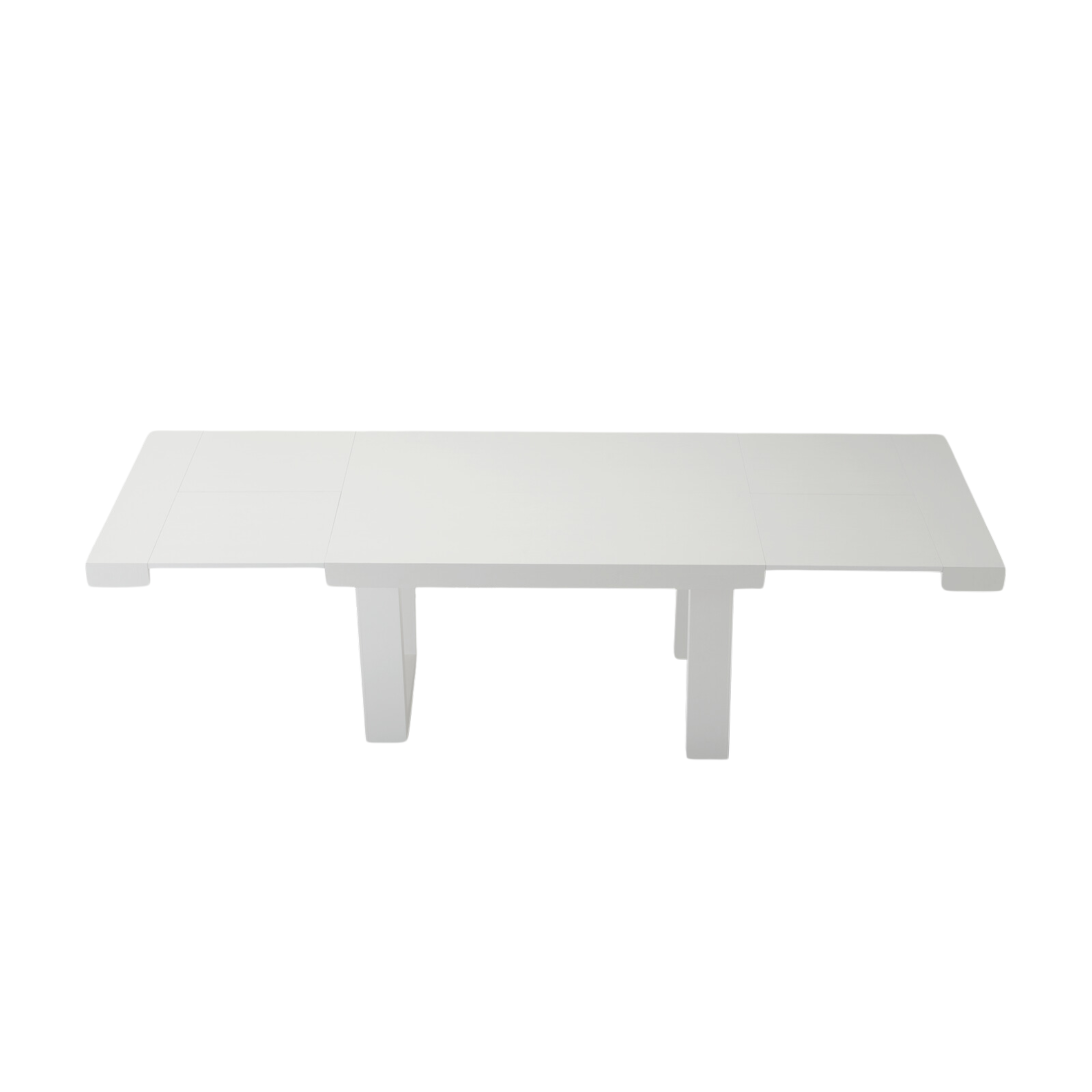 Tavolo allungabile moderno da pranzo "Serena" effetto legno cm 160/260x90 76h