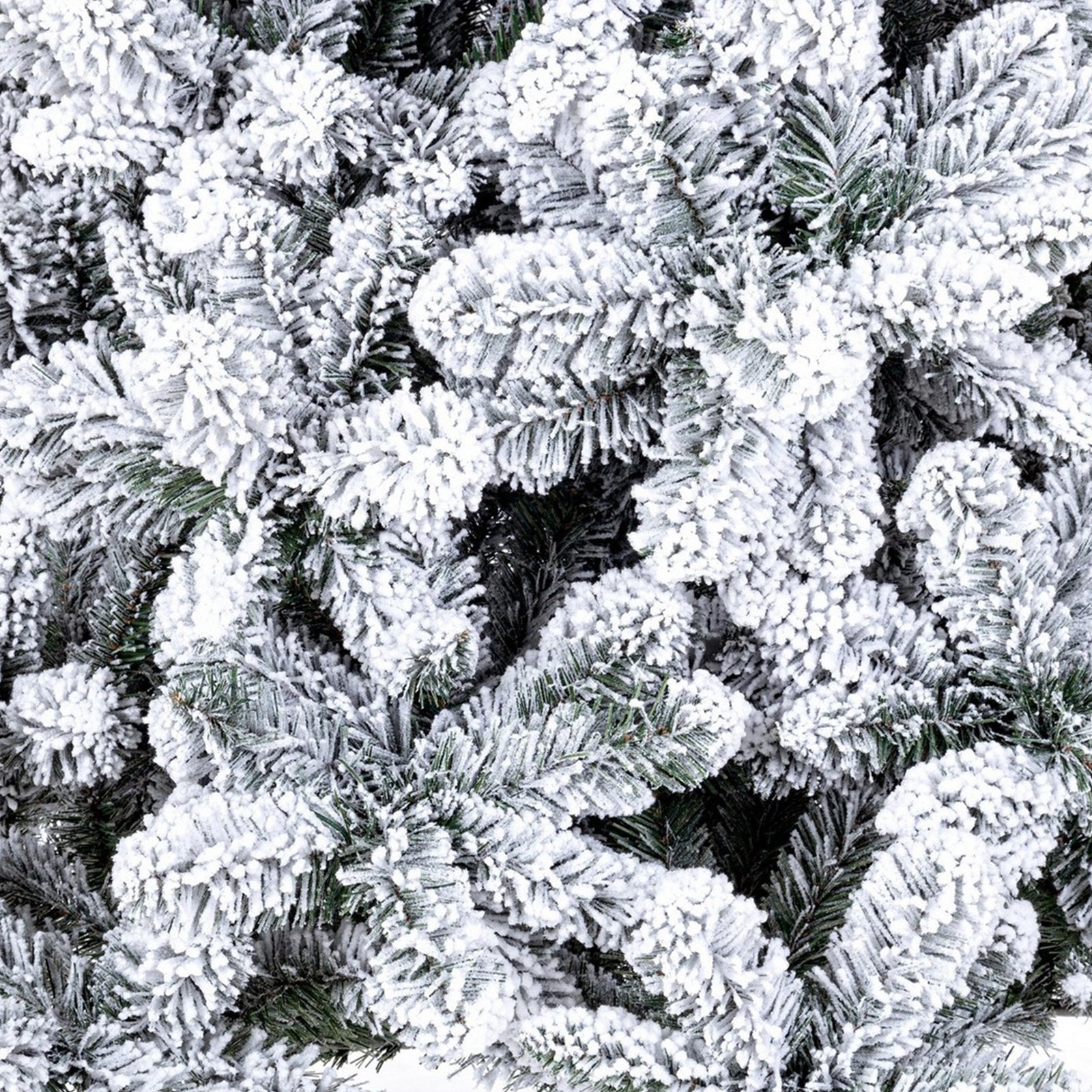 Árbol de Navidad nevado "Roskilde" fabricado en PVC + flocado de muy alta calidad