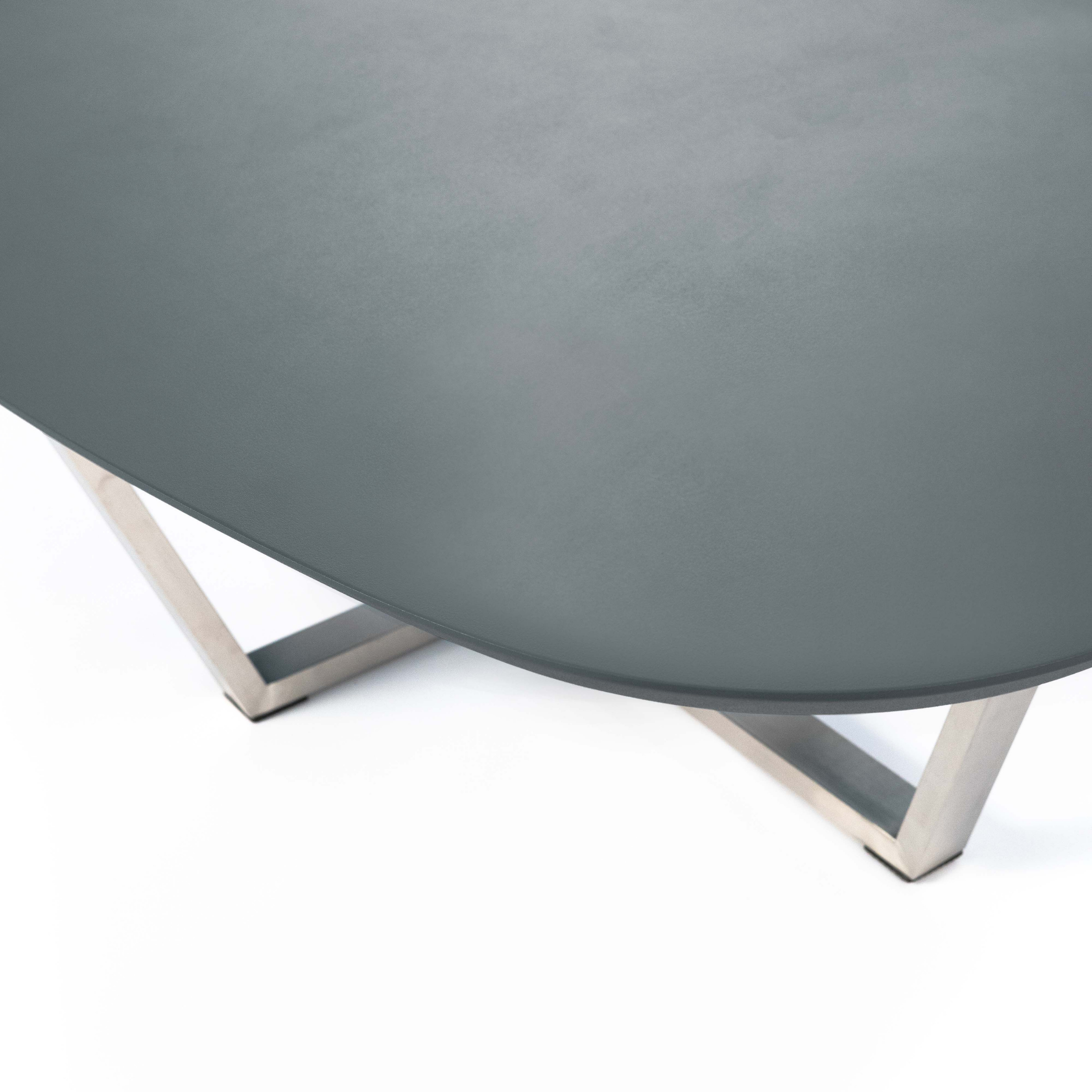 Table basse "Drop" plateau MDF et pieds métal 140x80 cm 32h