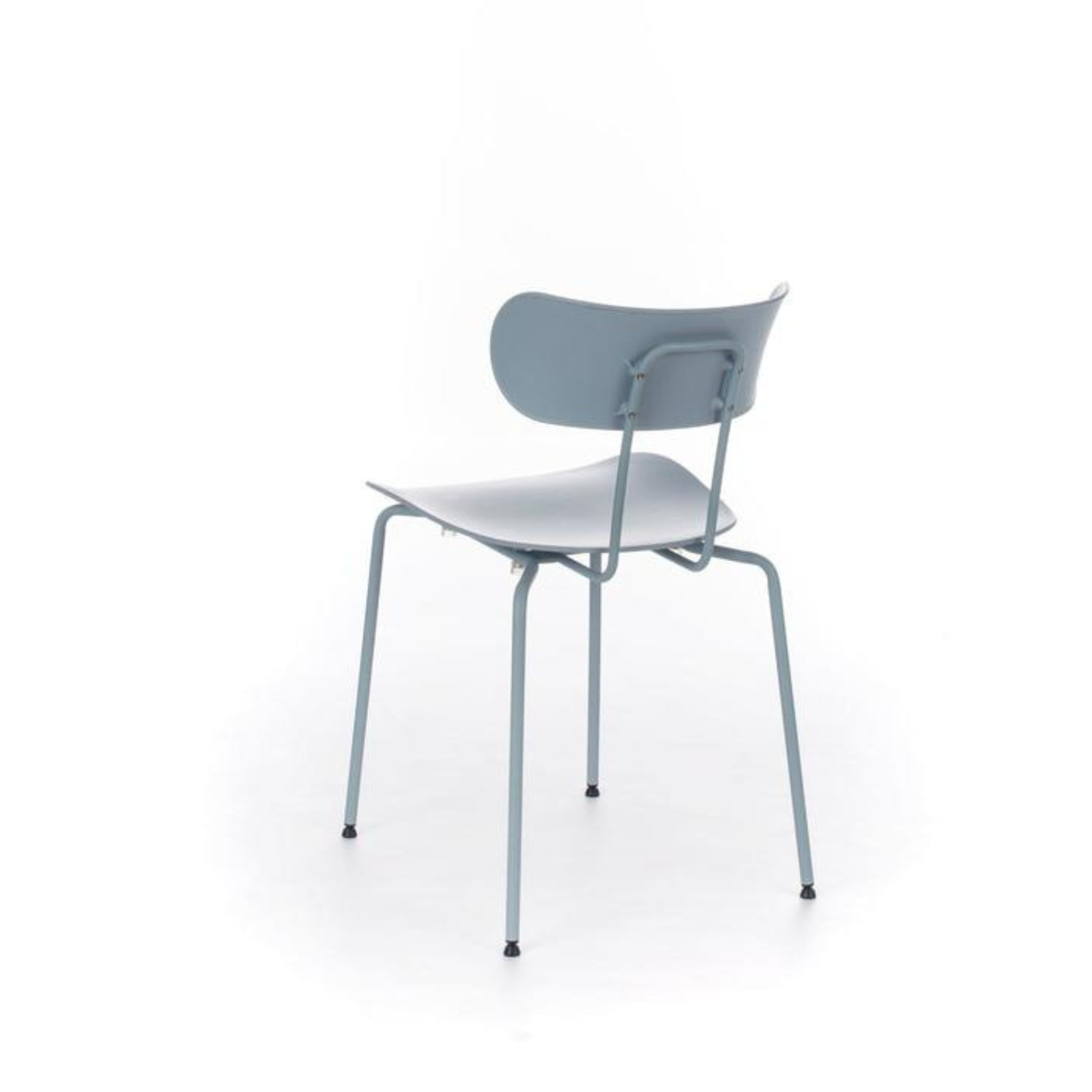 Silla de comedor "Fly" PP con elegantes patas de metal 51x45 cm 82h