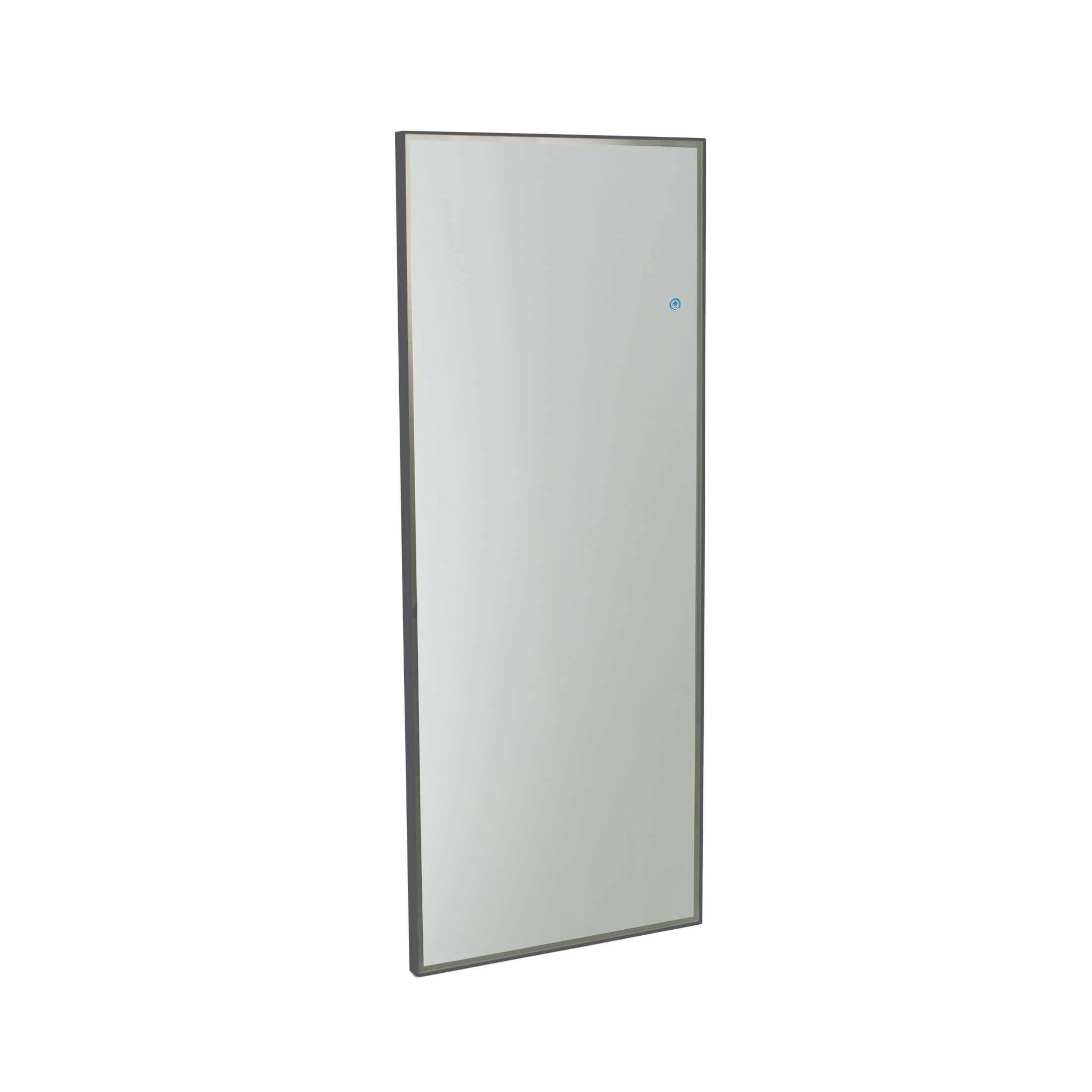 Espejo de pared LED "Lux" marco aluminio rectangular 150x5 cm 60h