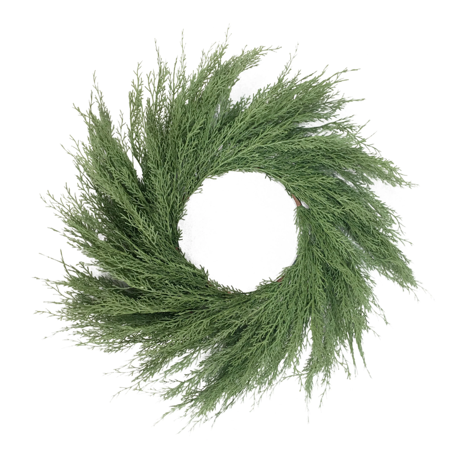 Ghirlanda natalizia Cipresso "Kleo" in Pe effetto Real Touch da Ø 60 cm