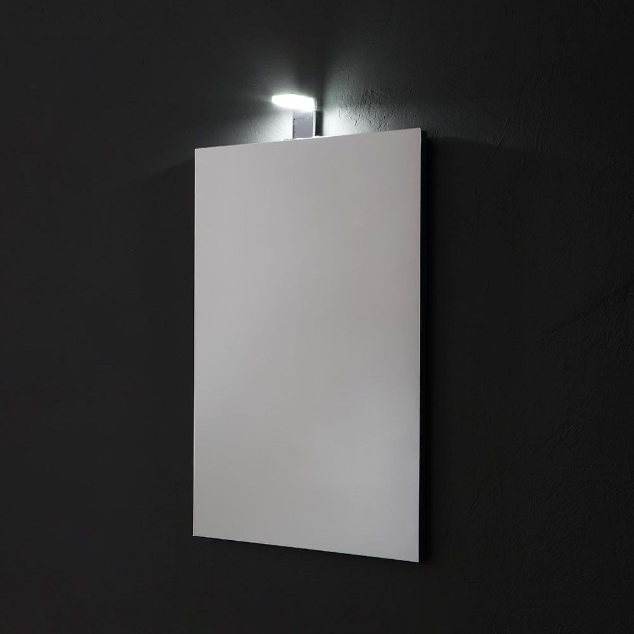 Specchio rettangolare a led "Salem" senza cornice con lampada cm 50x70