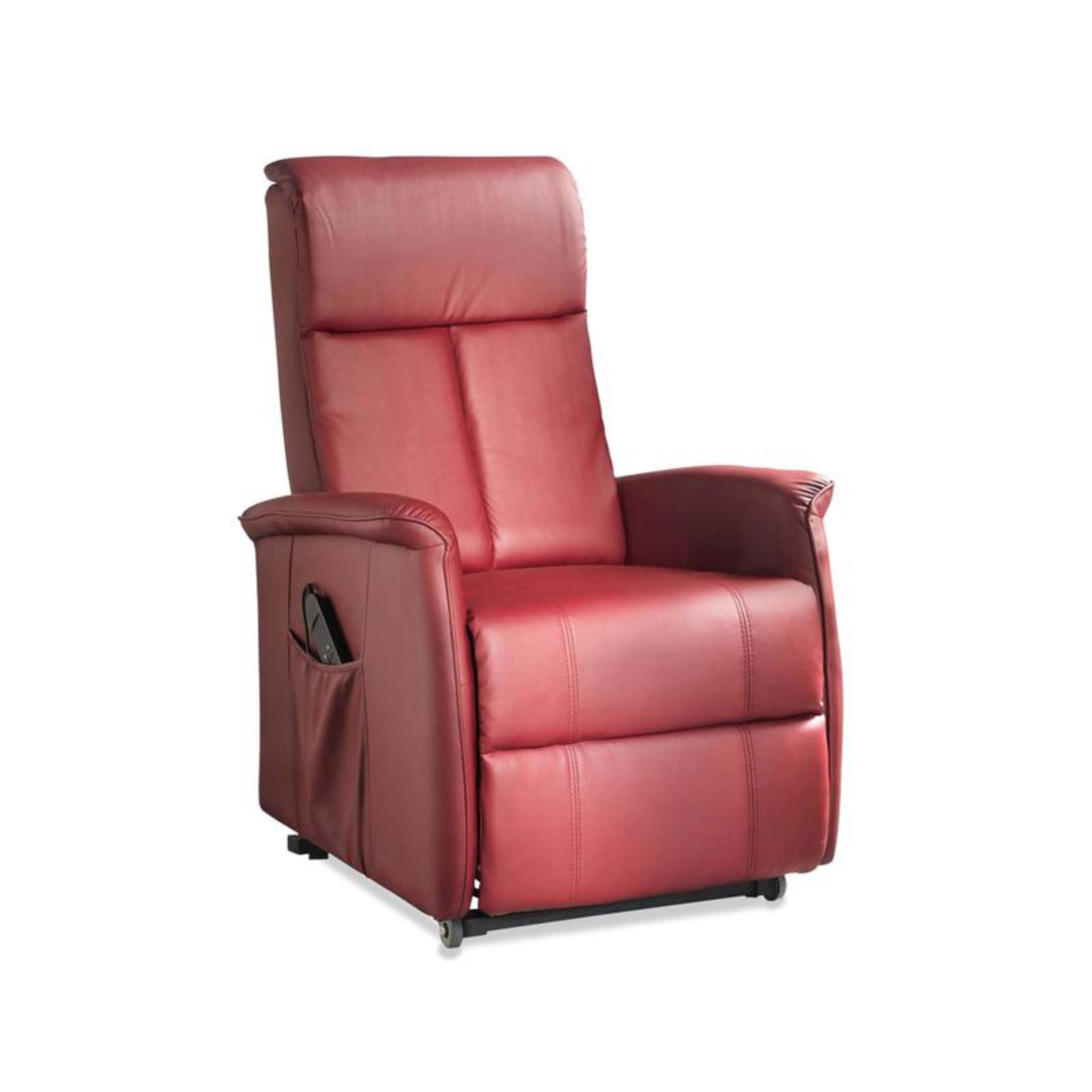 Fauteuil inclinable en microfibre "Morgana" fonction relevable 2 moteurs 82x75 cm 110h