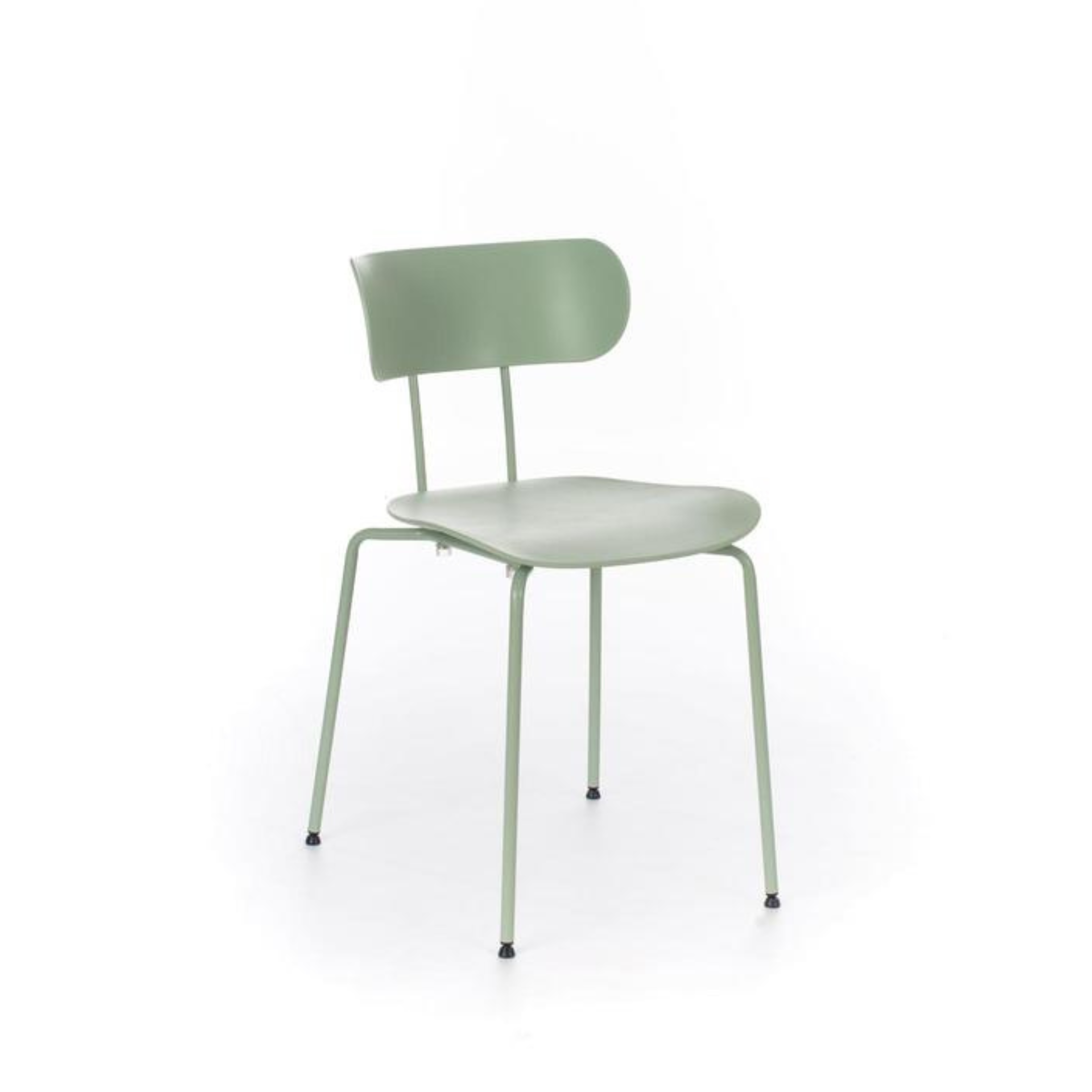 Set di sedie moderne in polipropilene da pranzo "Fly" con gambe in metallo elegante cm 51x45 82h