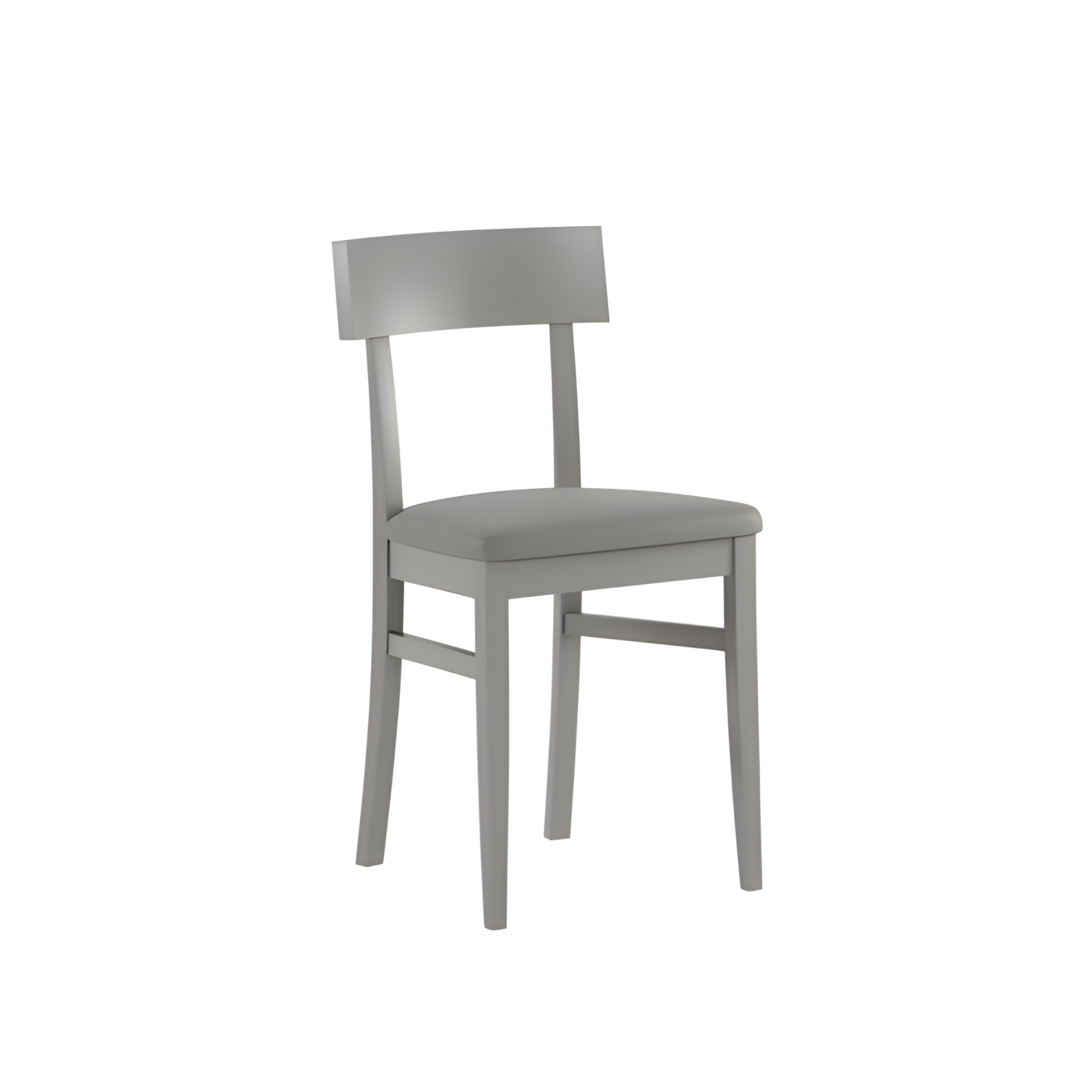 Chaise moderne "Monaco" rembourrée en bois laqué 45x44 cm 82h