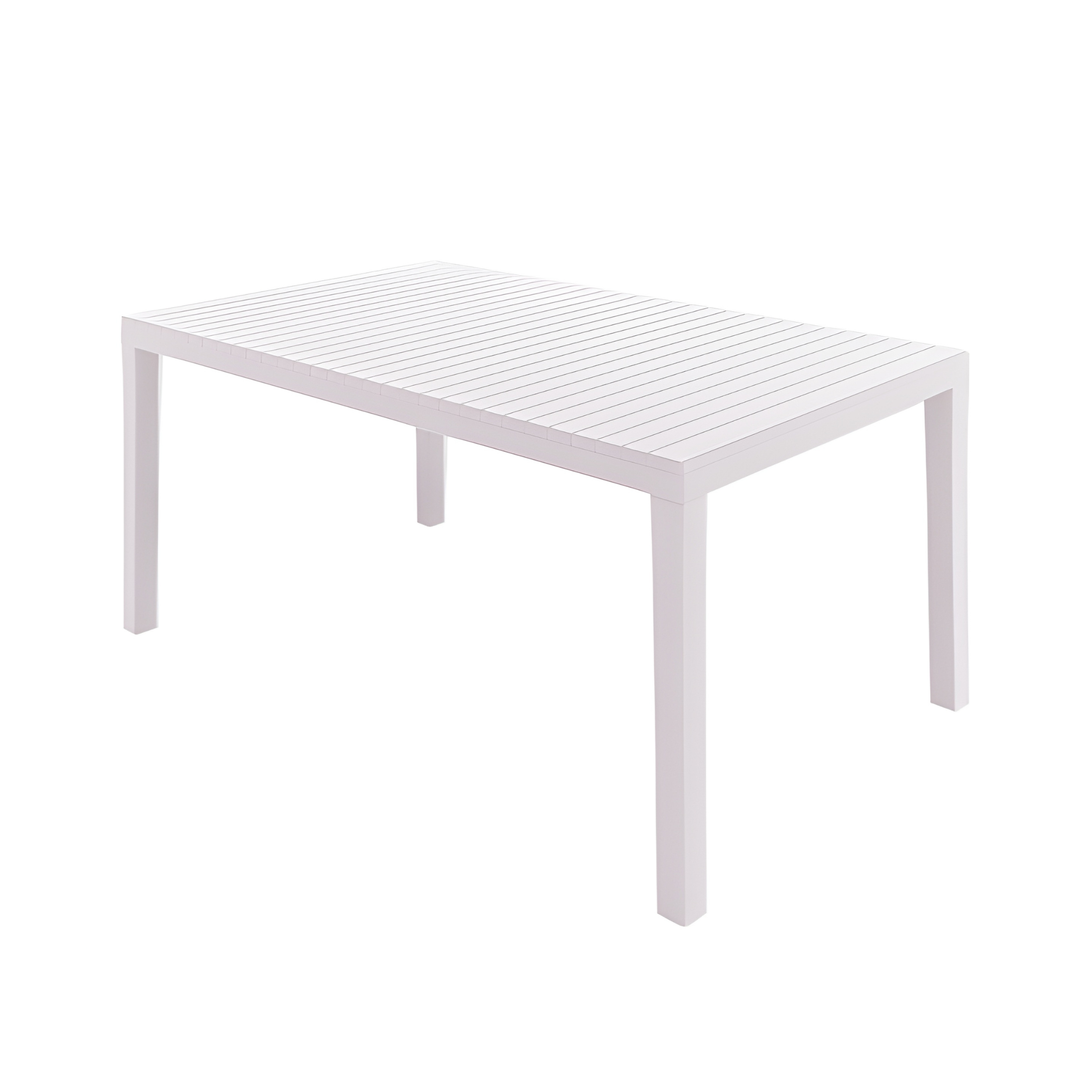 Table d'extérieur Palau en résine rectangulaire pour véranda de jardin 150x90 cm 72h