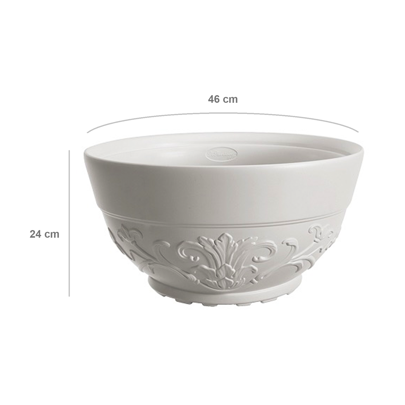 Ciotola Vaso In Plastica Con Riserva D'Acqua – Decomadeinitaly, 20x12 Cm, Colore Cotto, Made In Italy