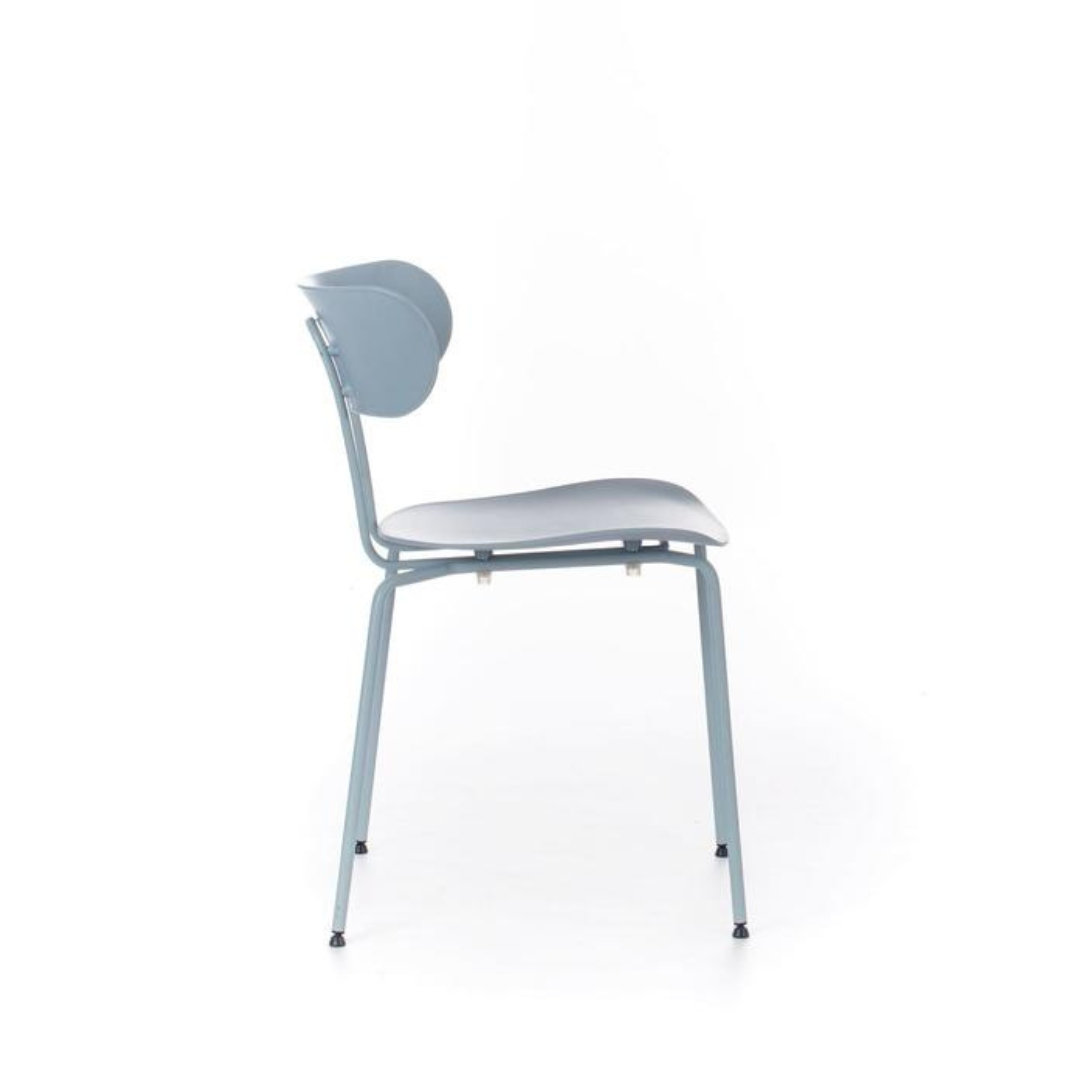 Silla de comedor "Fly" PP con elegantes patas de metal 51x45 cm 82h