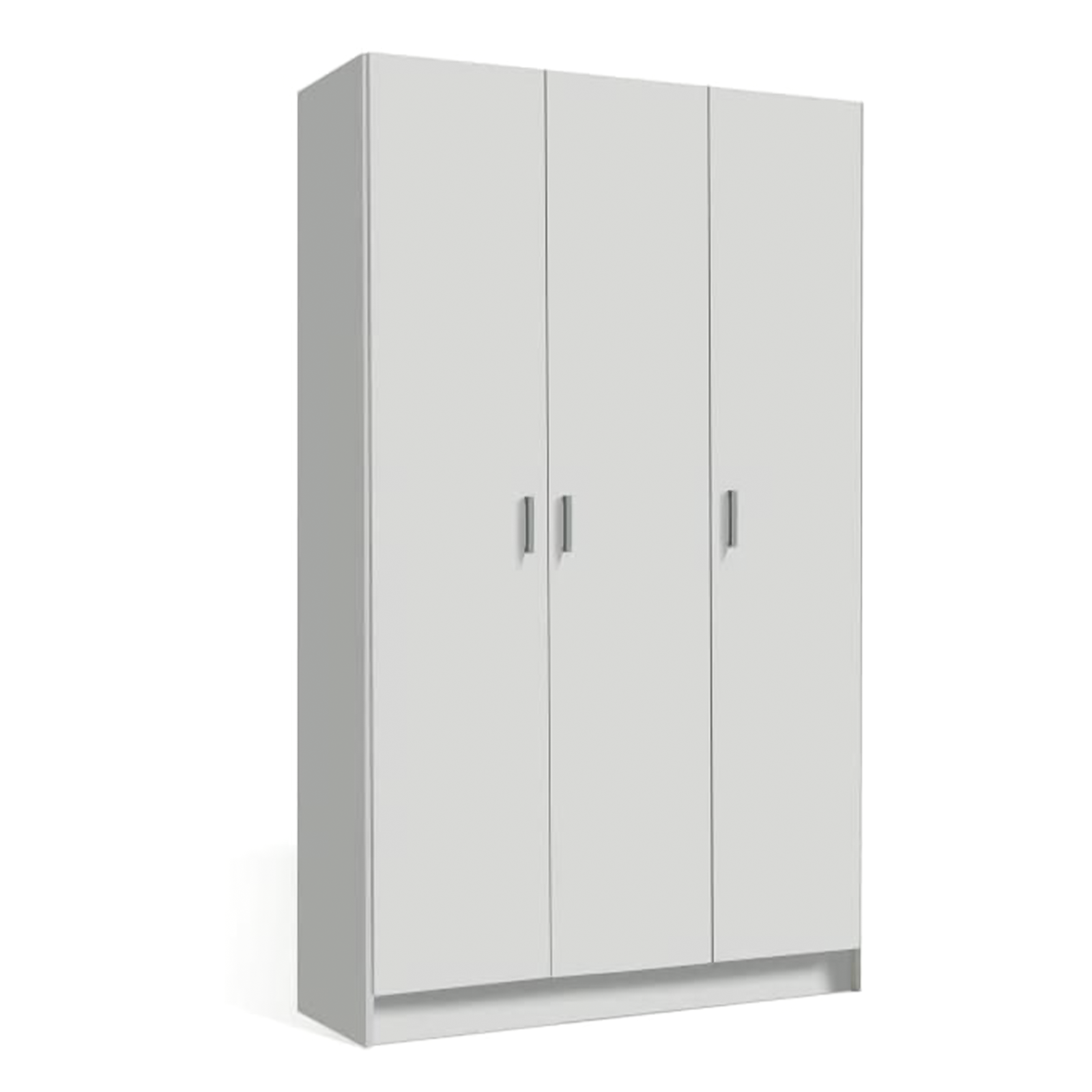 Kit armoire polyvalente avec 2 portes en bois blanc, porte-balai, 73x37 cm, 180h