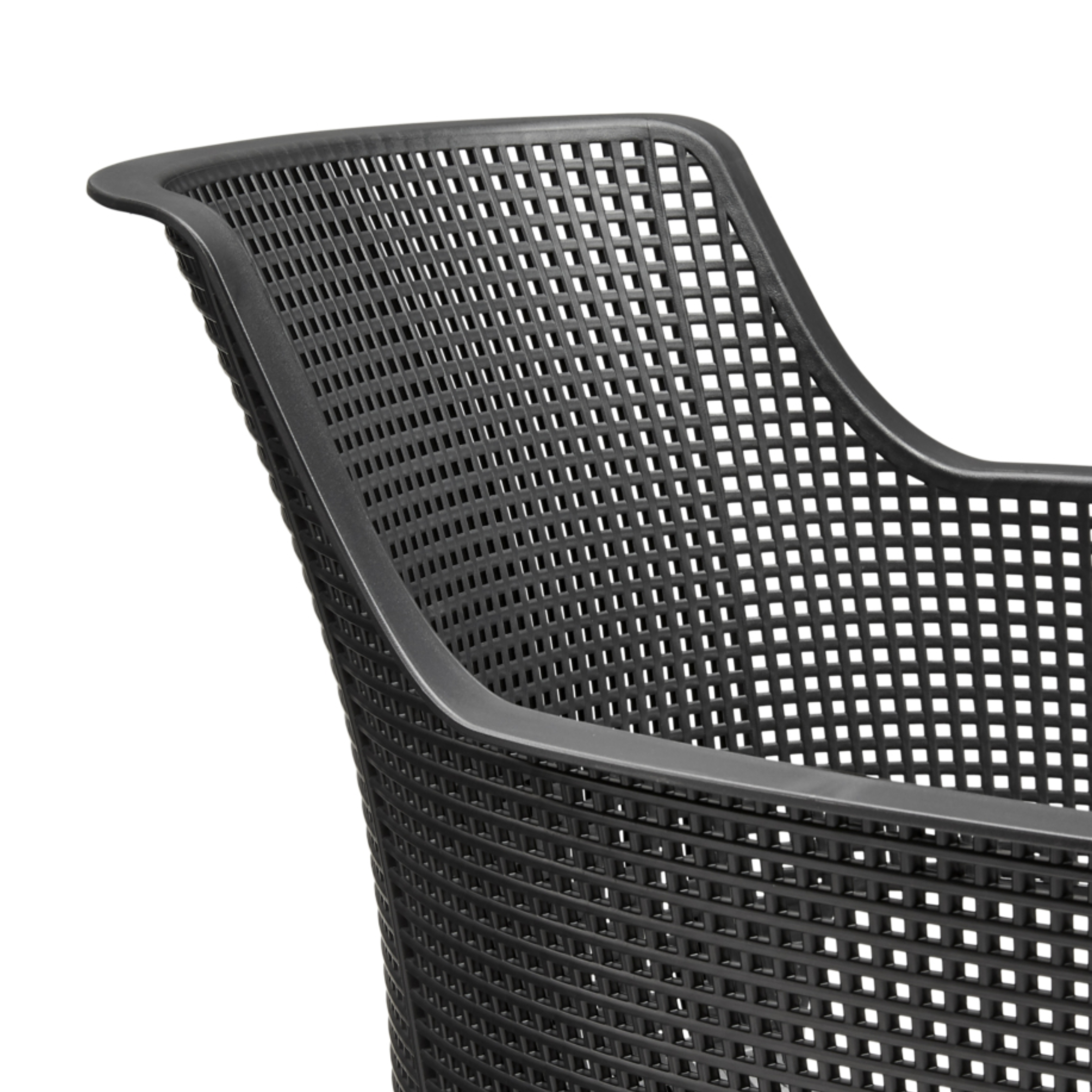 Set di 6 sedie moderne da esterno "Vancouver" in resina cm 57,7x62,5 79h