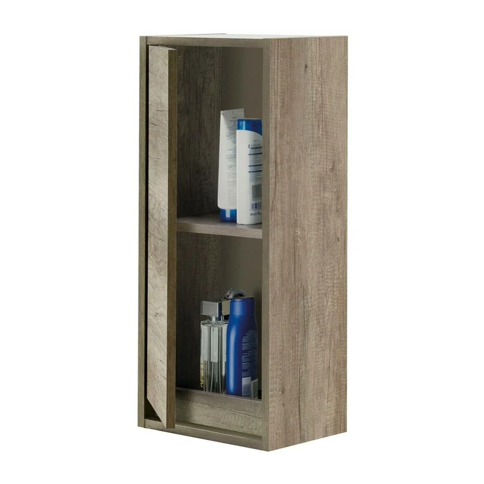 Mobile pensile da bagno Dakota mobile a 1 anta in legno rovere Nordik