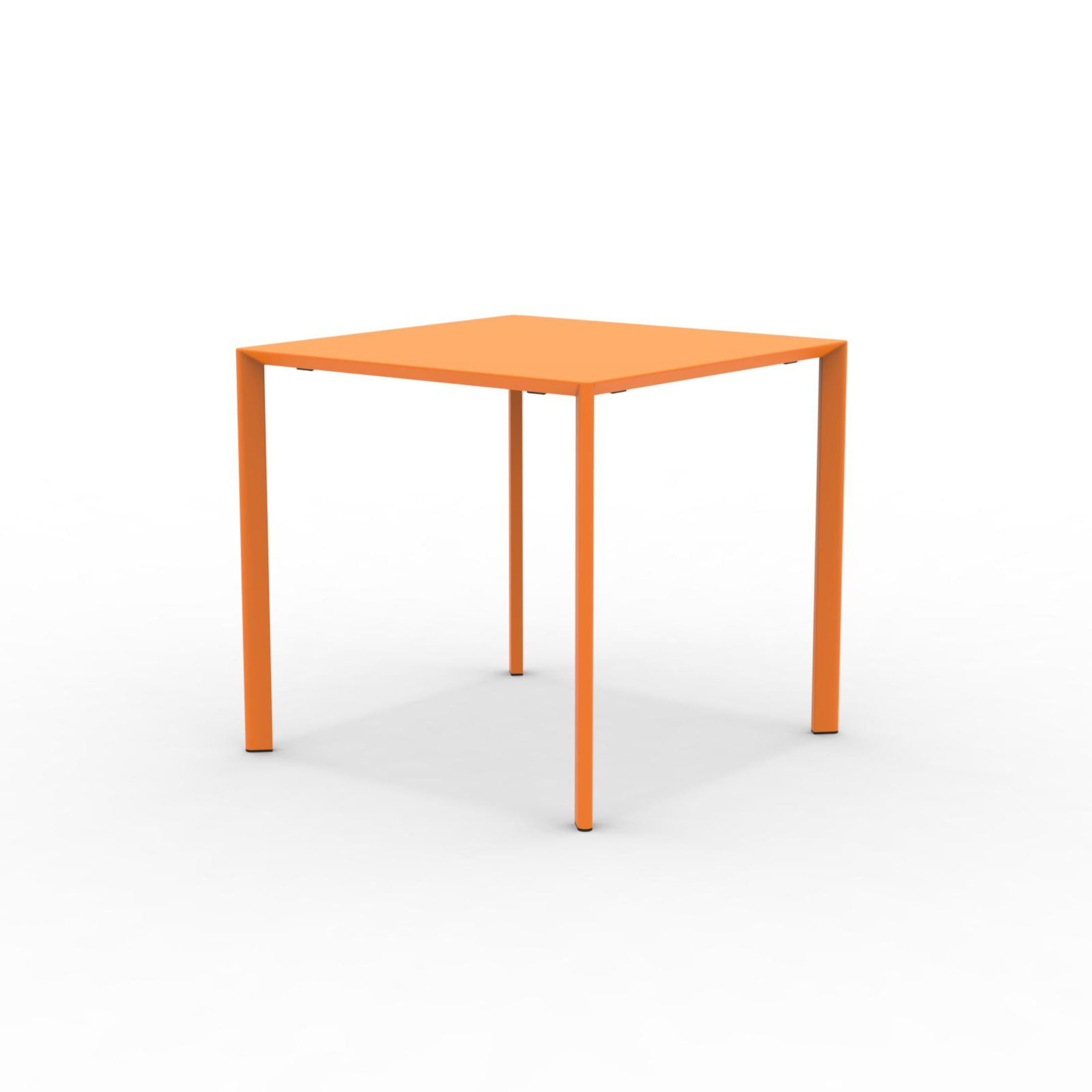 Table carrée en métal "Fox1" pour jardin, empilable 80x80 cm 75h