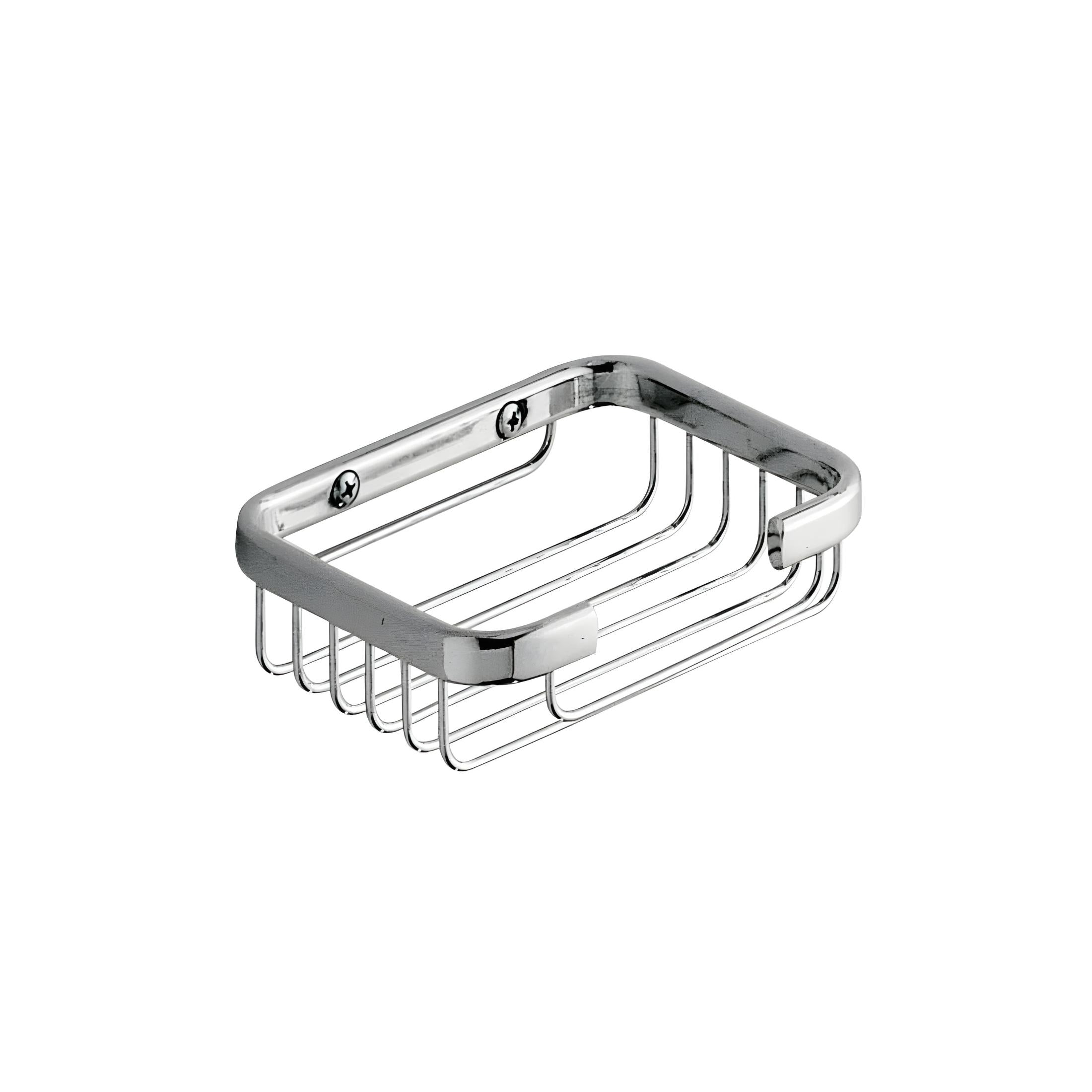 Portasapone singolo per doccia "Théo" in acciaio inox cm 12,5x10 3,5h