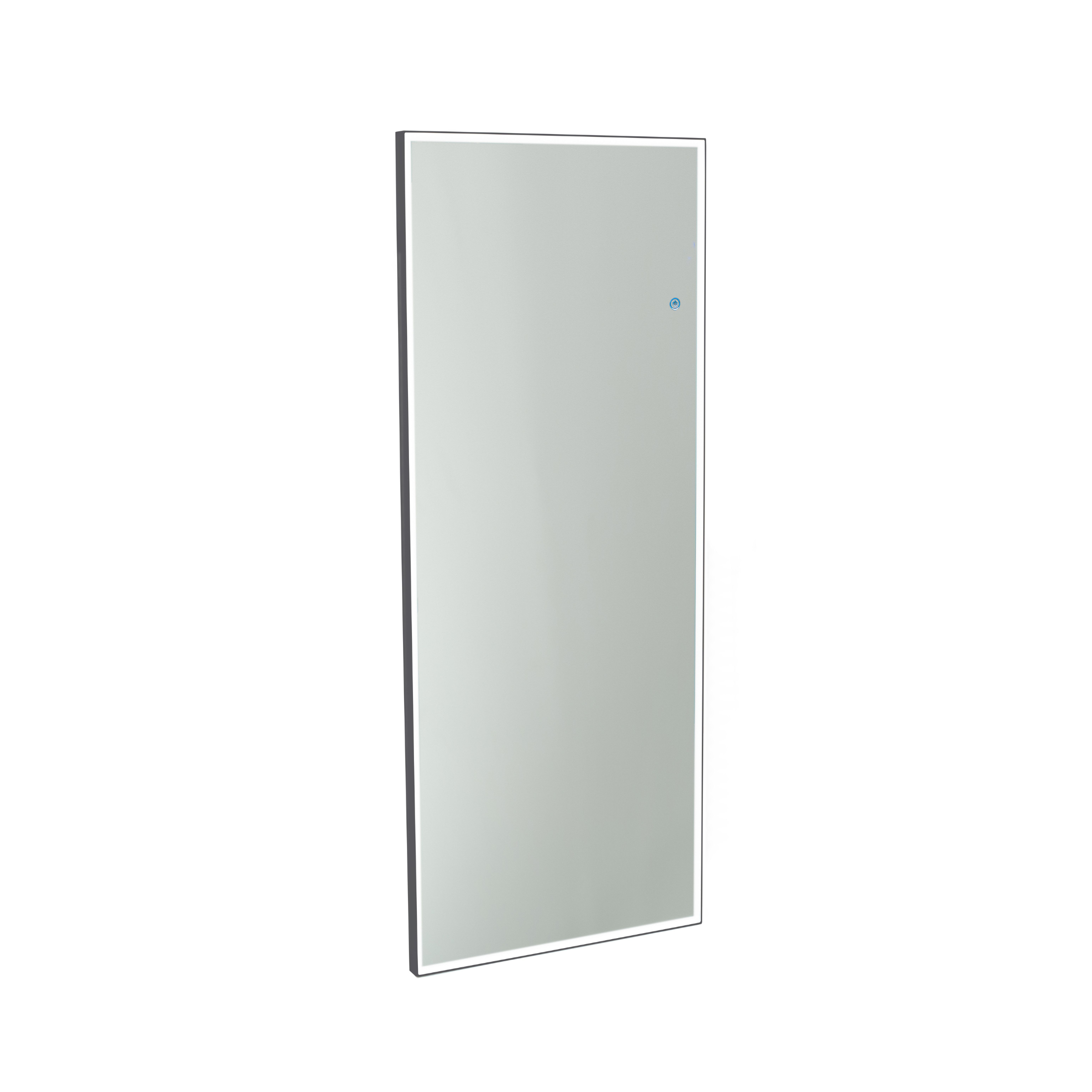 Specchio led da parete "Lux" cornice in alluminio rettangolare cm 150x5 60h