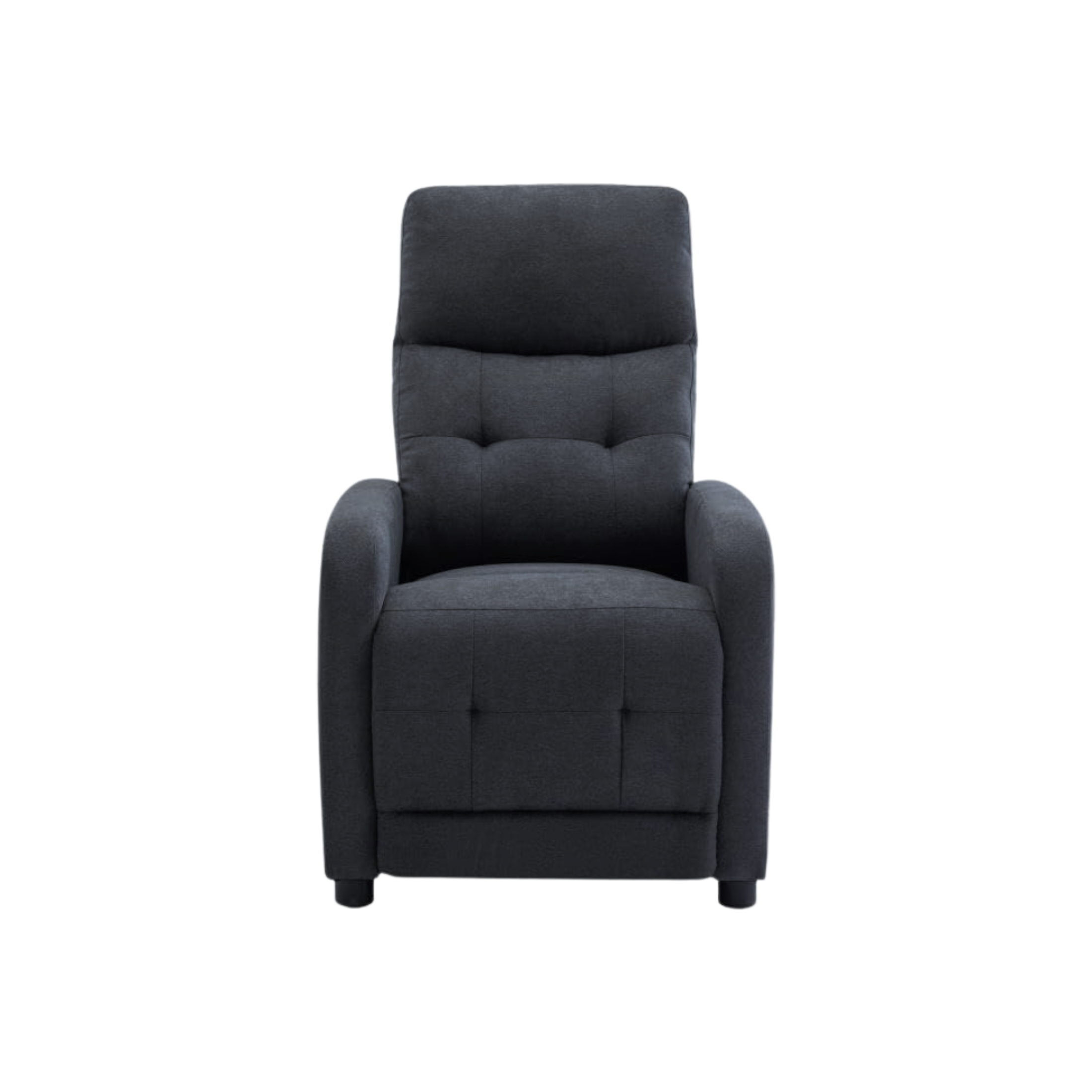Poltrona reclinabile manuale "Rey" in tessuto liner cm 65,5x85,5 102,5h