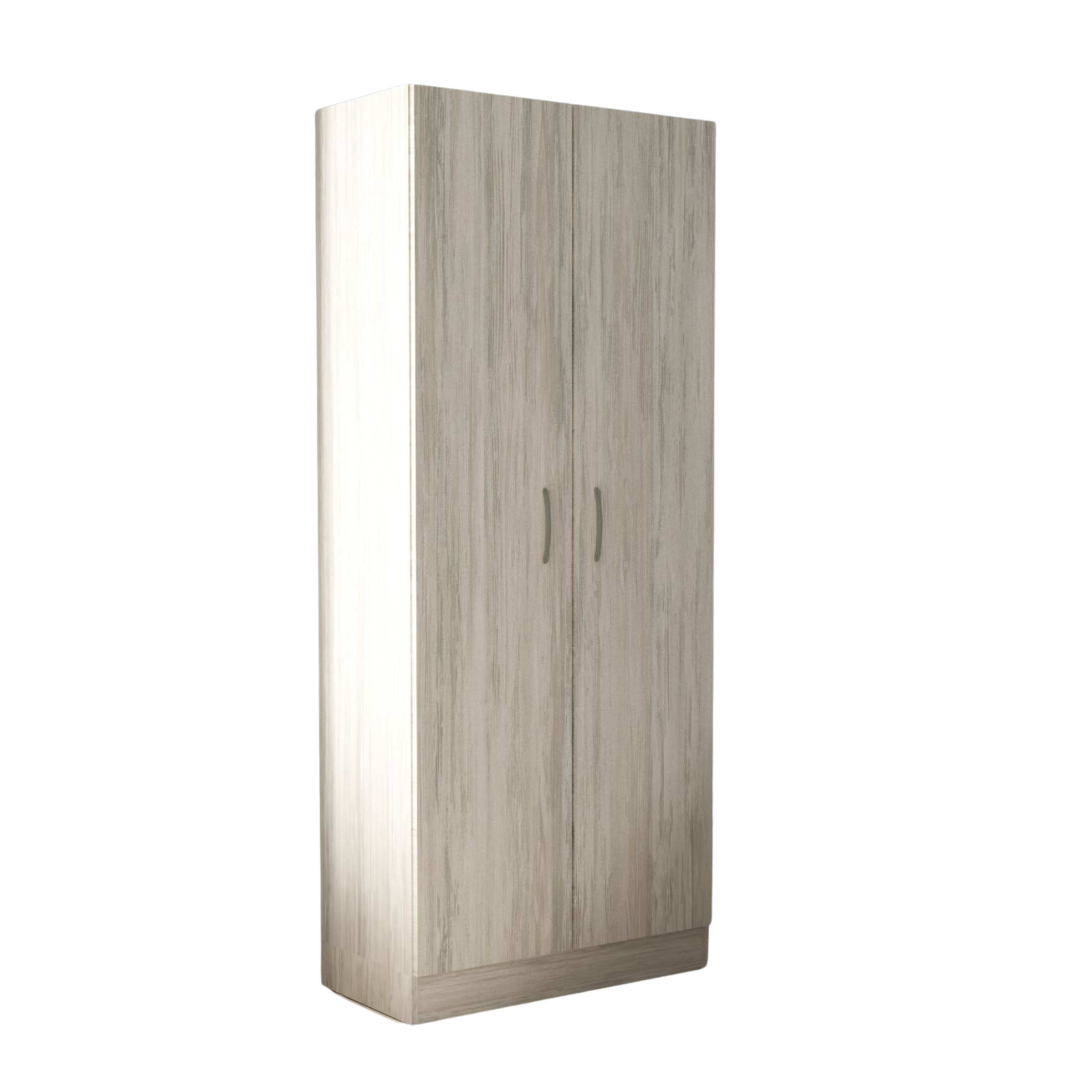 Armoire "Contact" en bois de chêne avec 2 portes et cintre 74x52 h184 cm