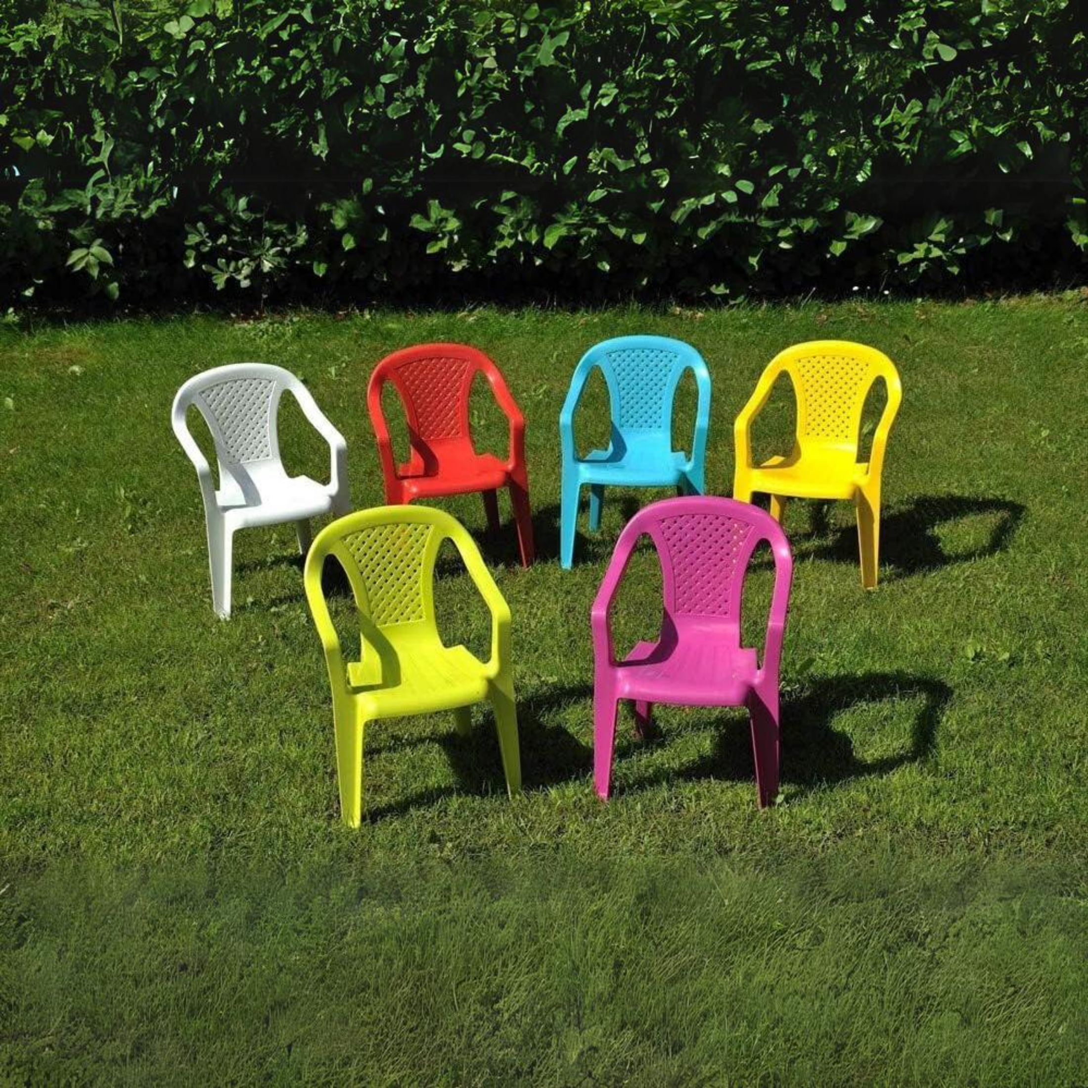 Set di sedie per bambini "Formica" da giardino in resina colorate cm 36,5x40 52h