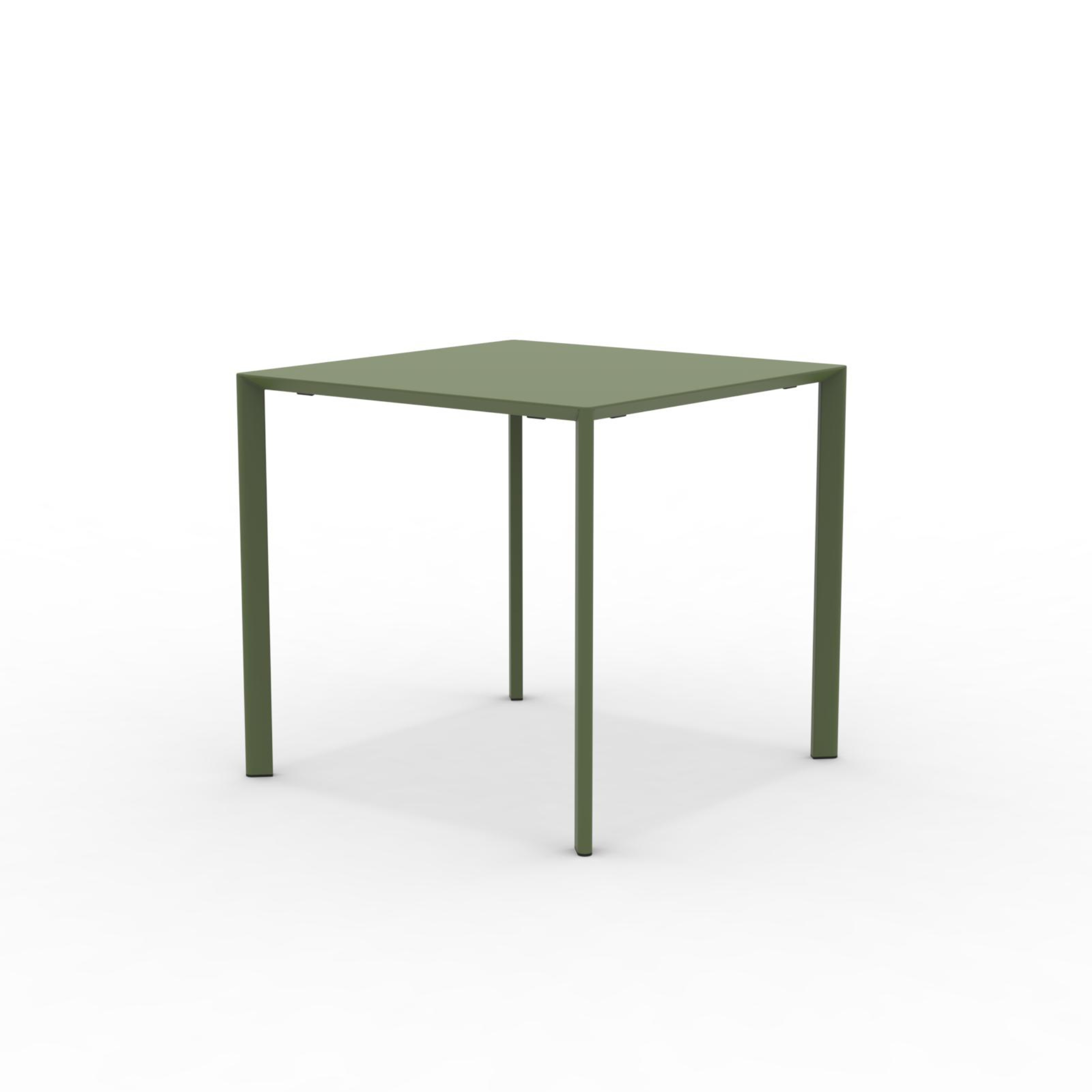Table carrée en métal "Fox1" pour jardin, empilable 80x80 cm 75h