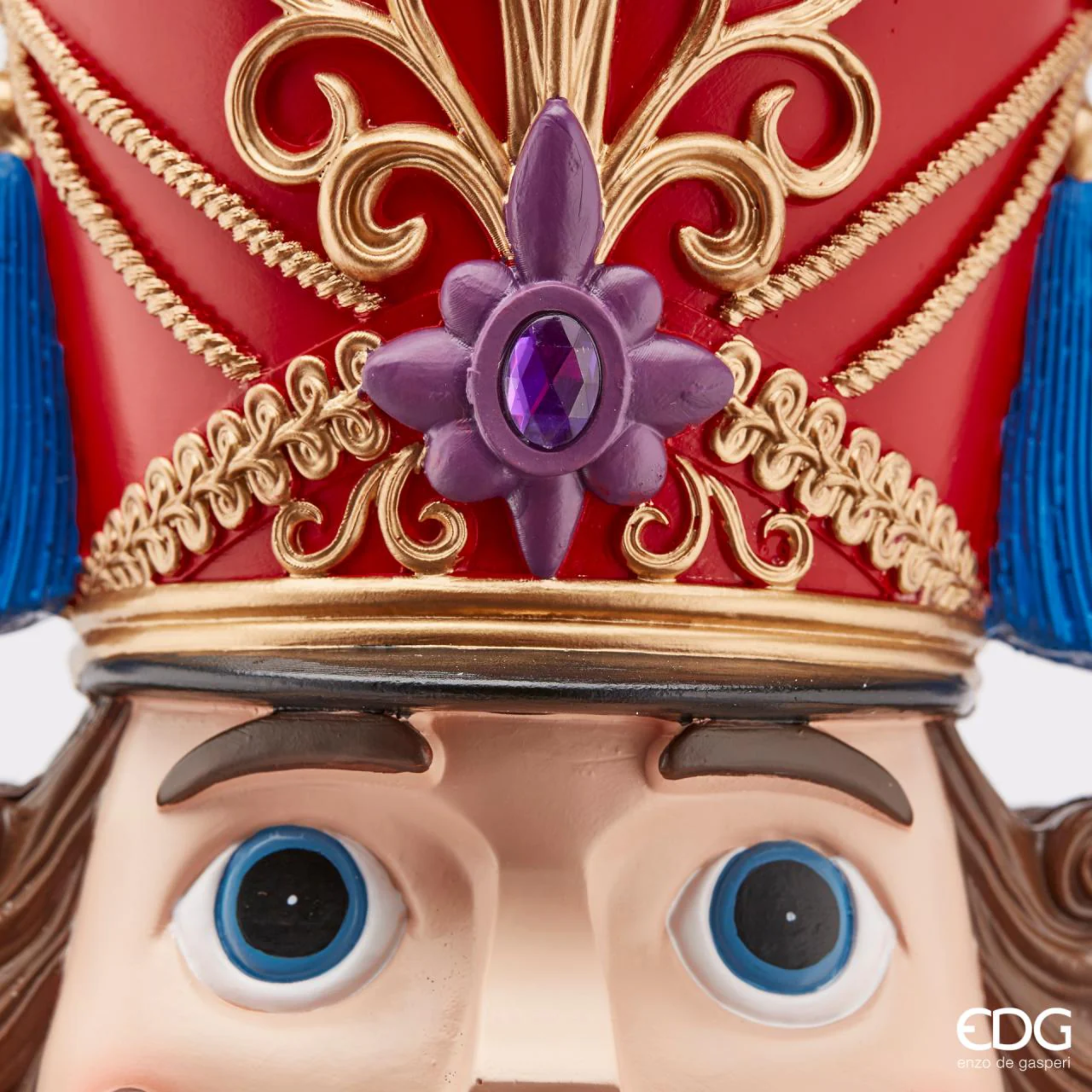 Soldatino natalizio multicolor Illuminato a LED, decorazione festiva cm 35h