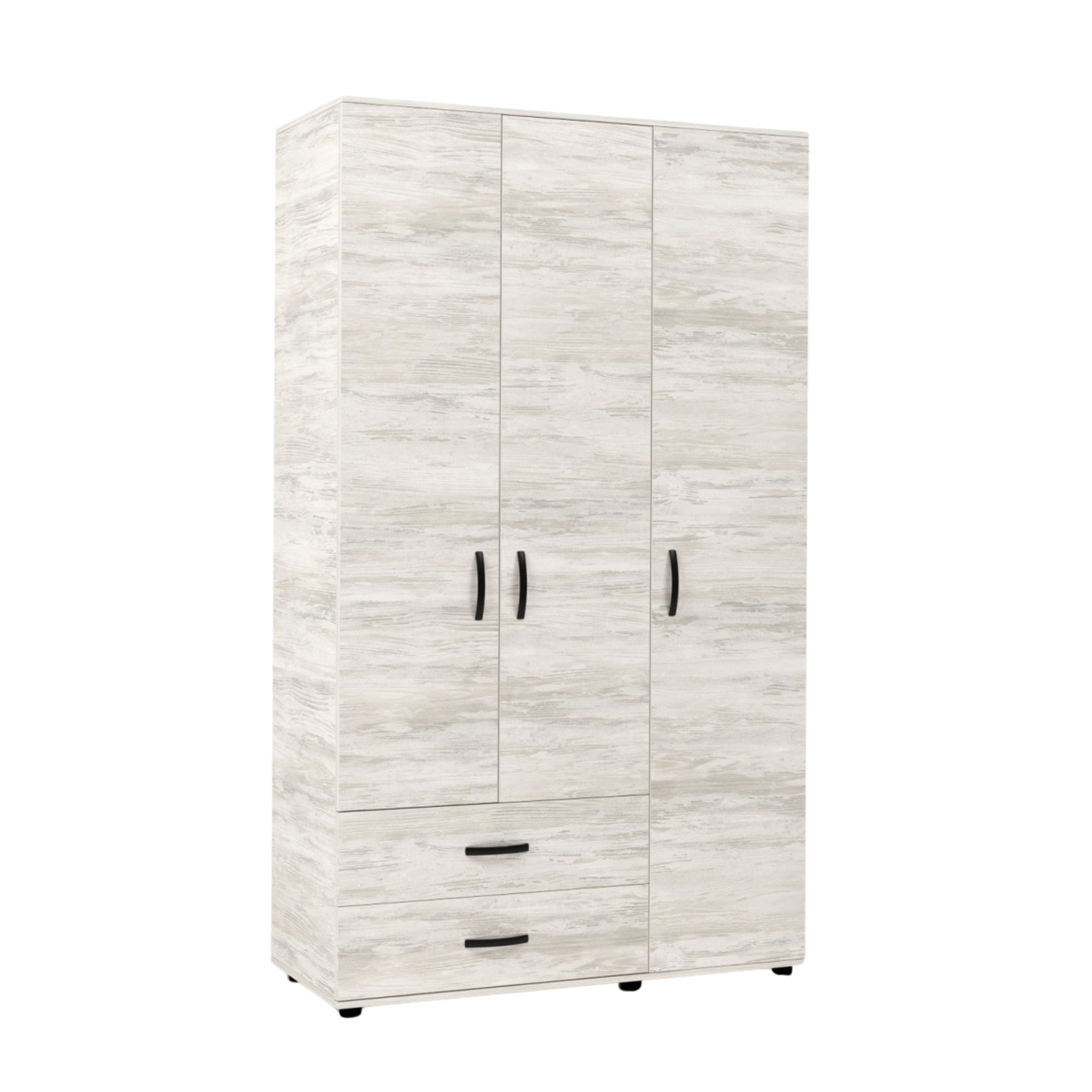 Armario "Contact" de madera de roble con 2 puertas y percha 74x52 h184 cm