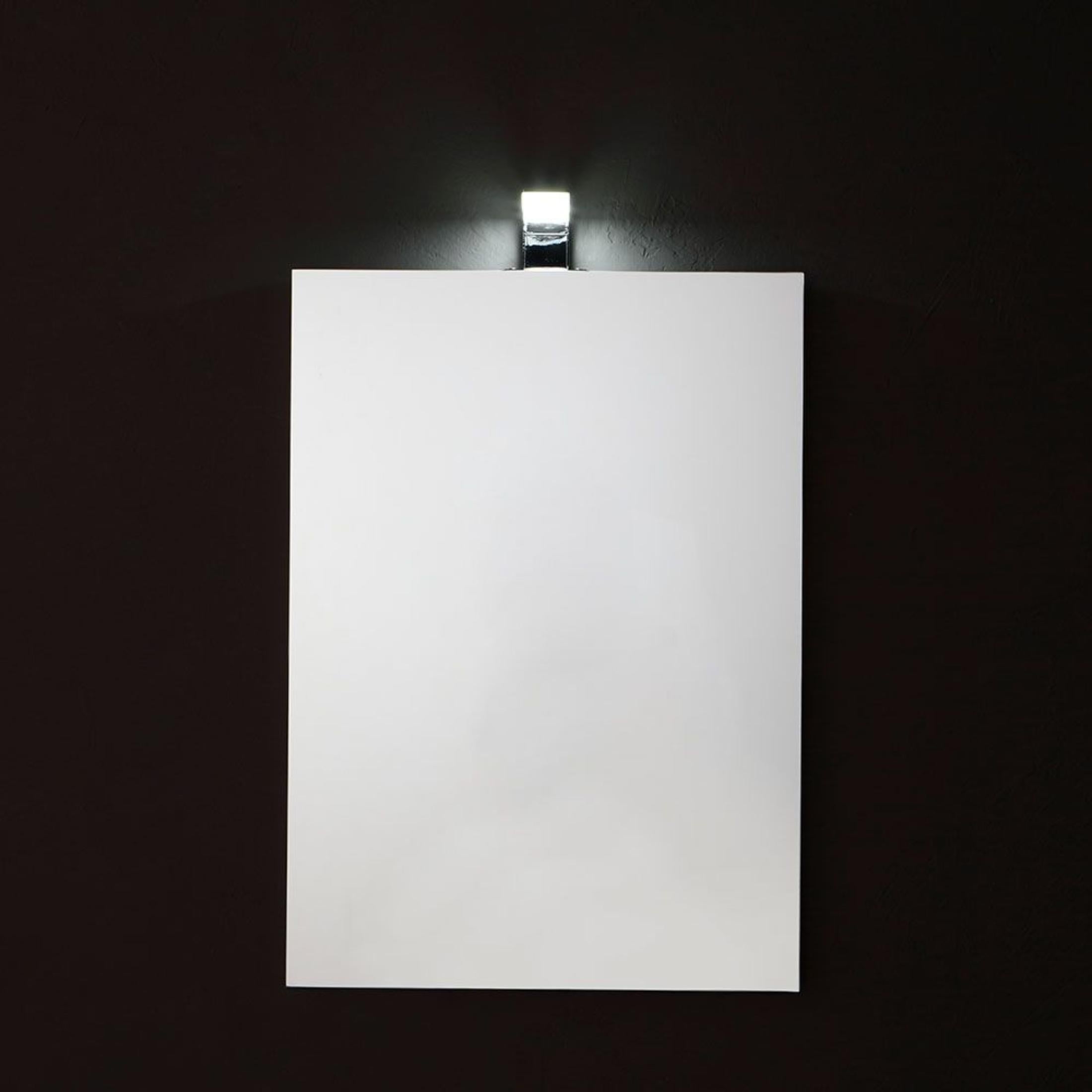 Specchio rettangolare a led "Salem" senza cornice con lampada cm 50x70