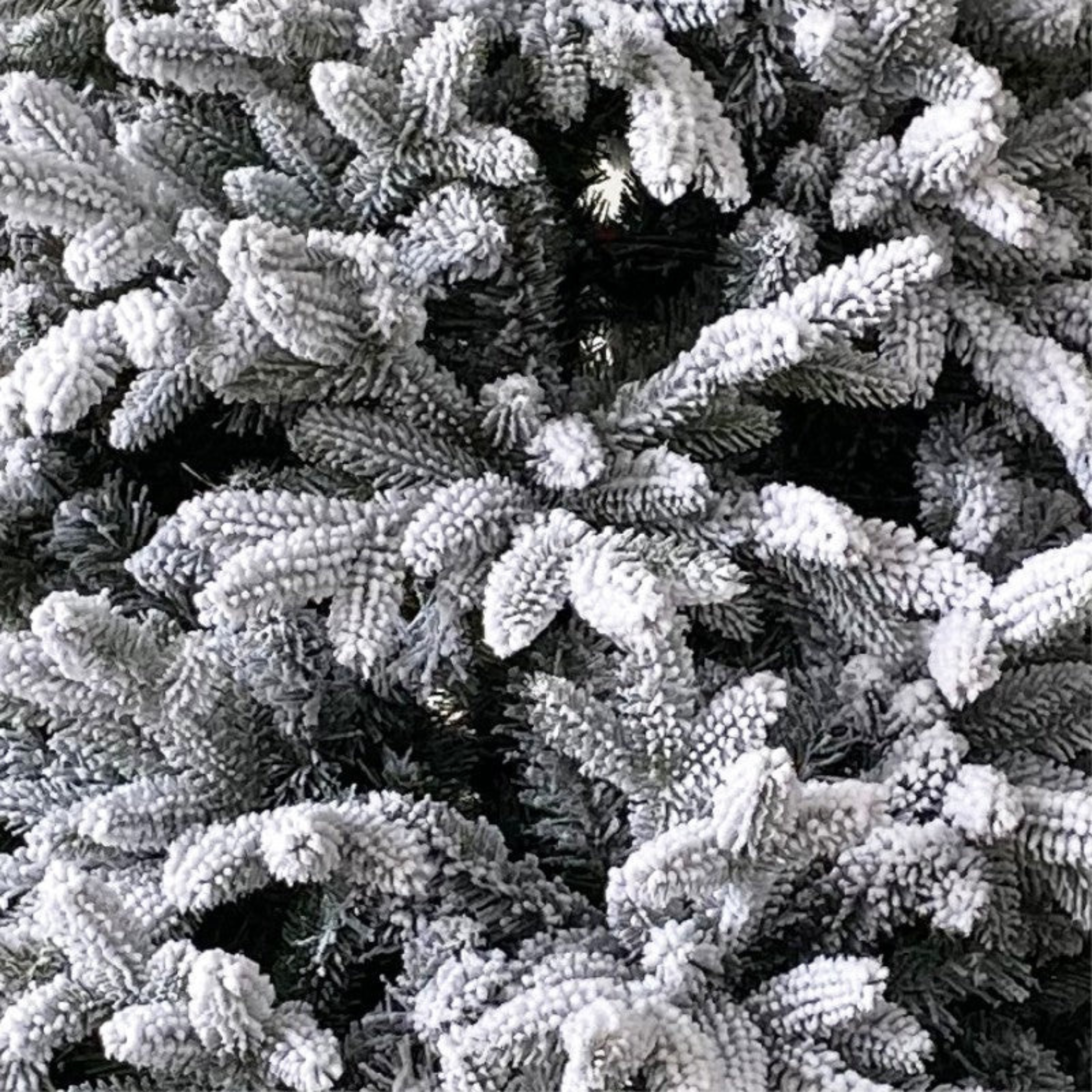 Árbol de Navidad nevado "Nieve" en PE efecto tacto real + flocado