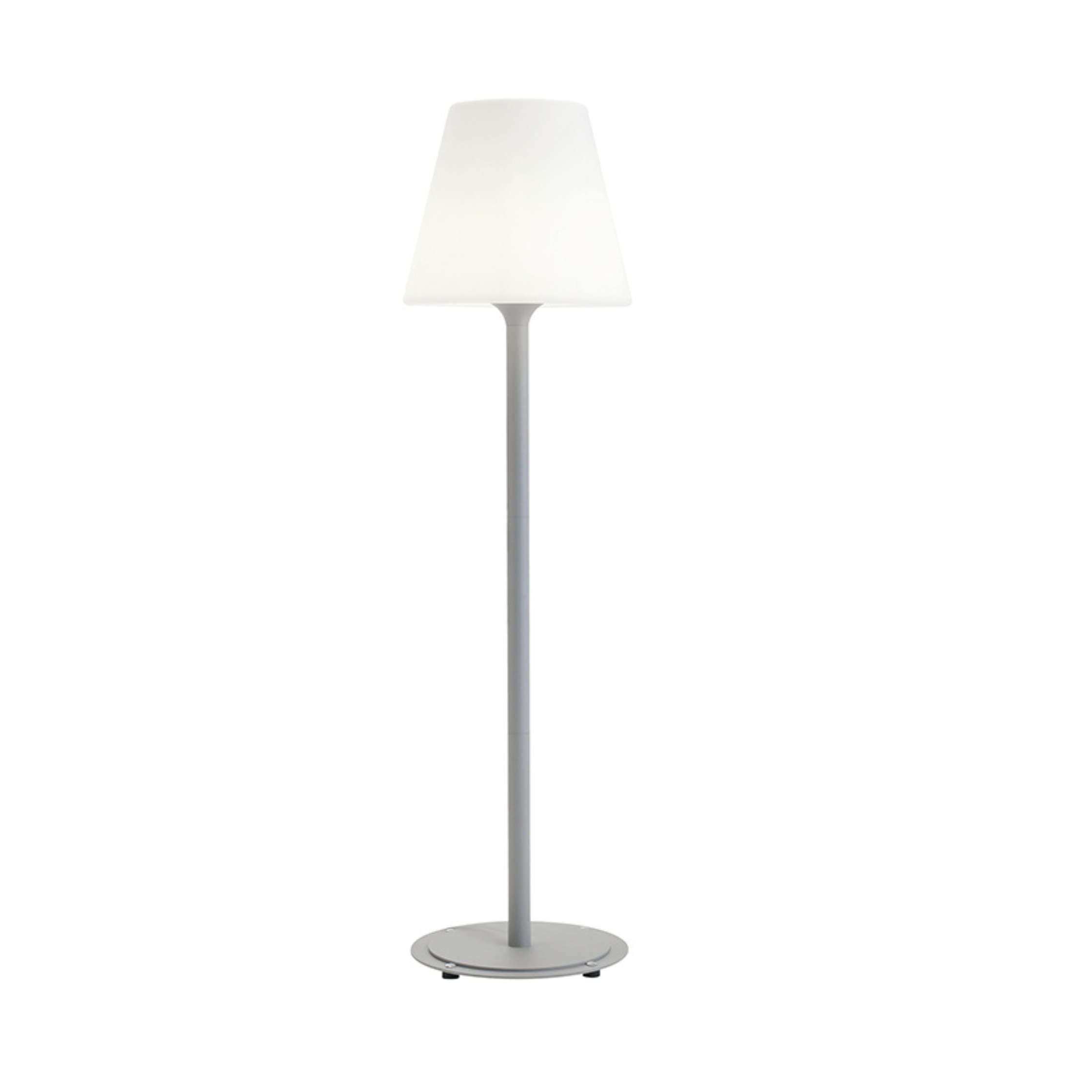 Lampadaire "Eos" en résine avec lampadaire extérieur en aluminium